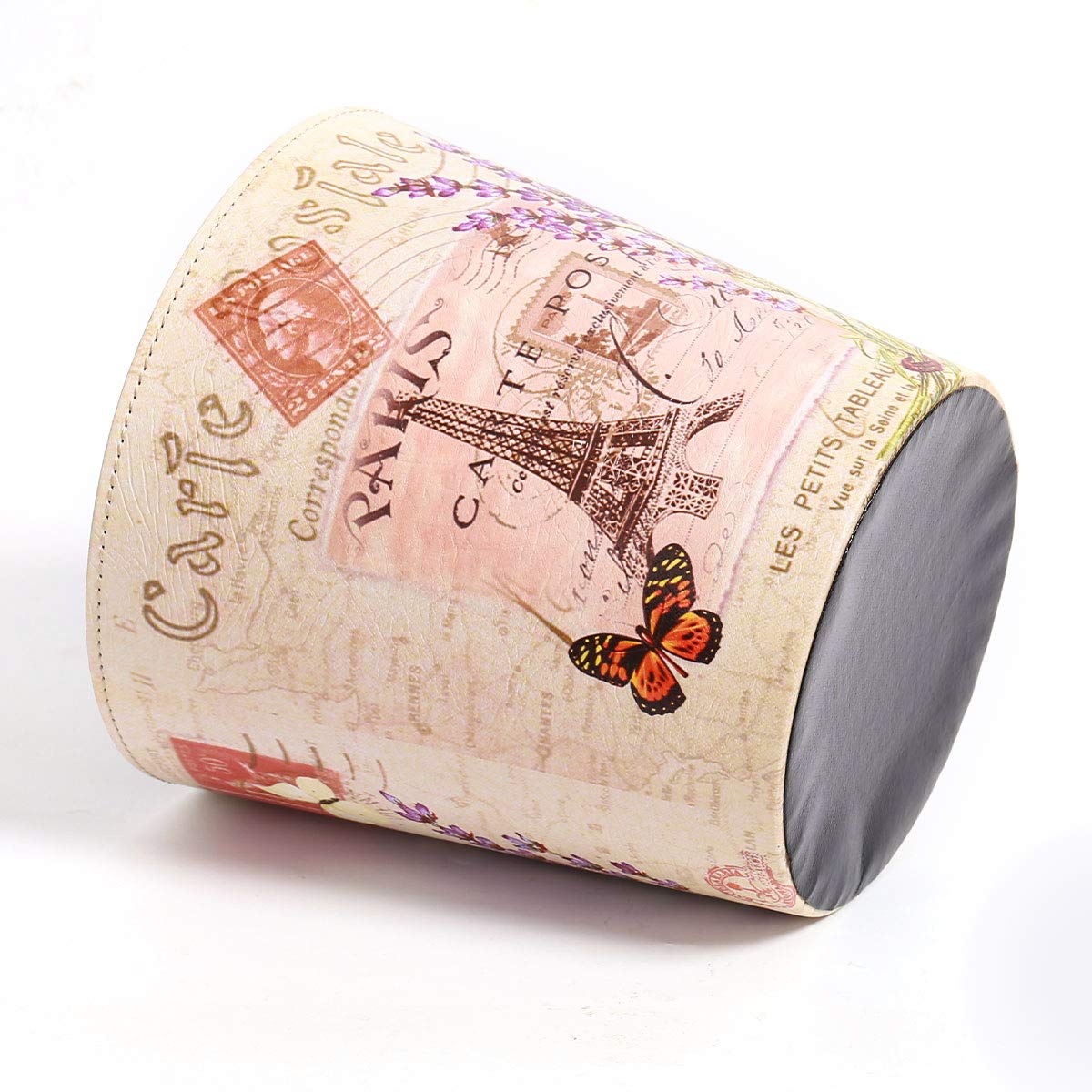 PU Leather Small Trash Can Wastebasket