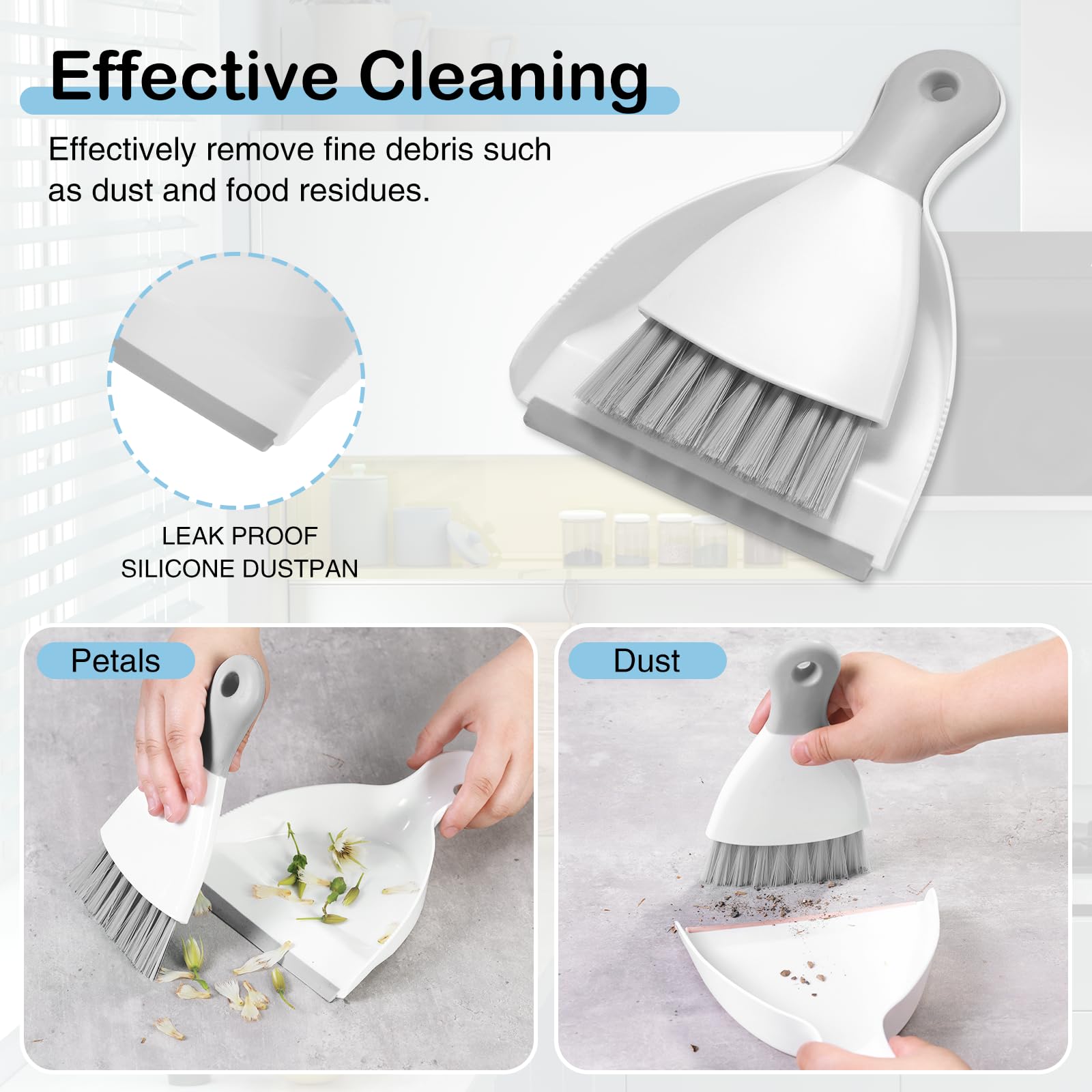 Mini Dustpan and Brush Set 2 Pack