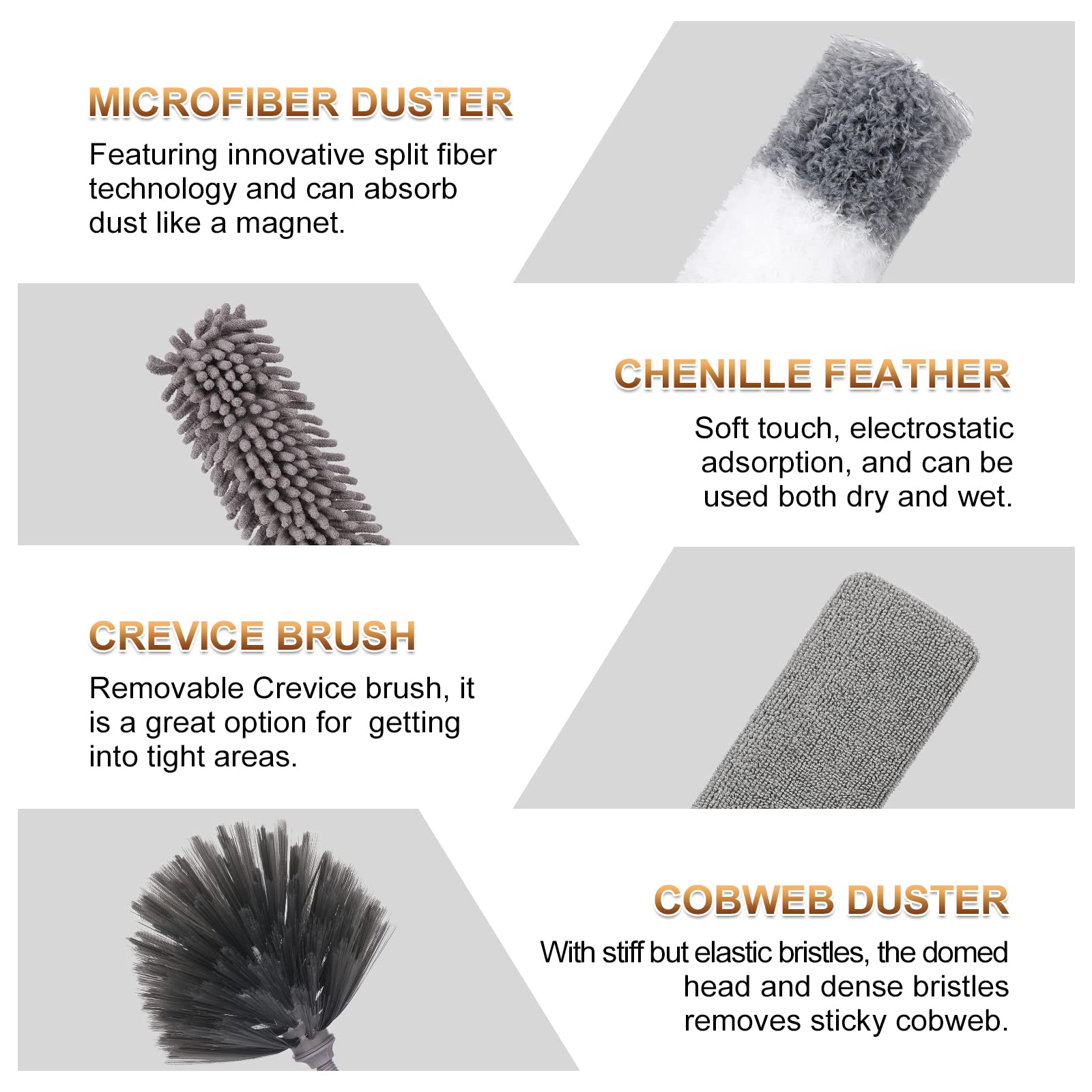 Microfiber Duster for Cleaning Fan (9 Count)
