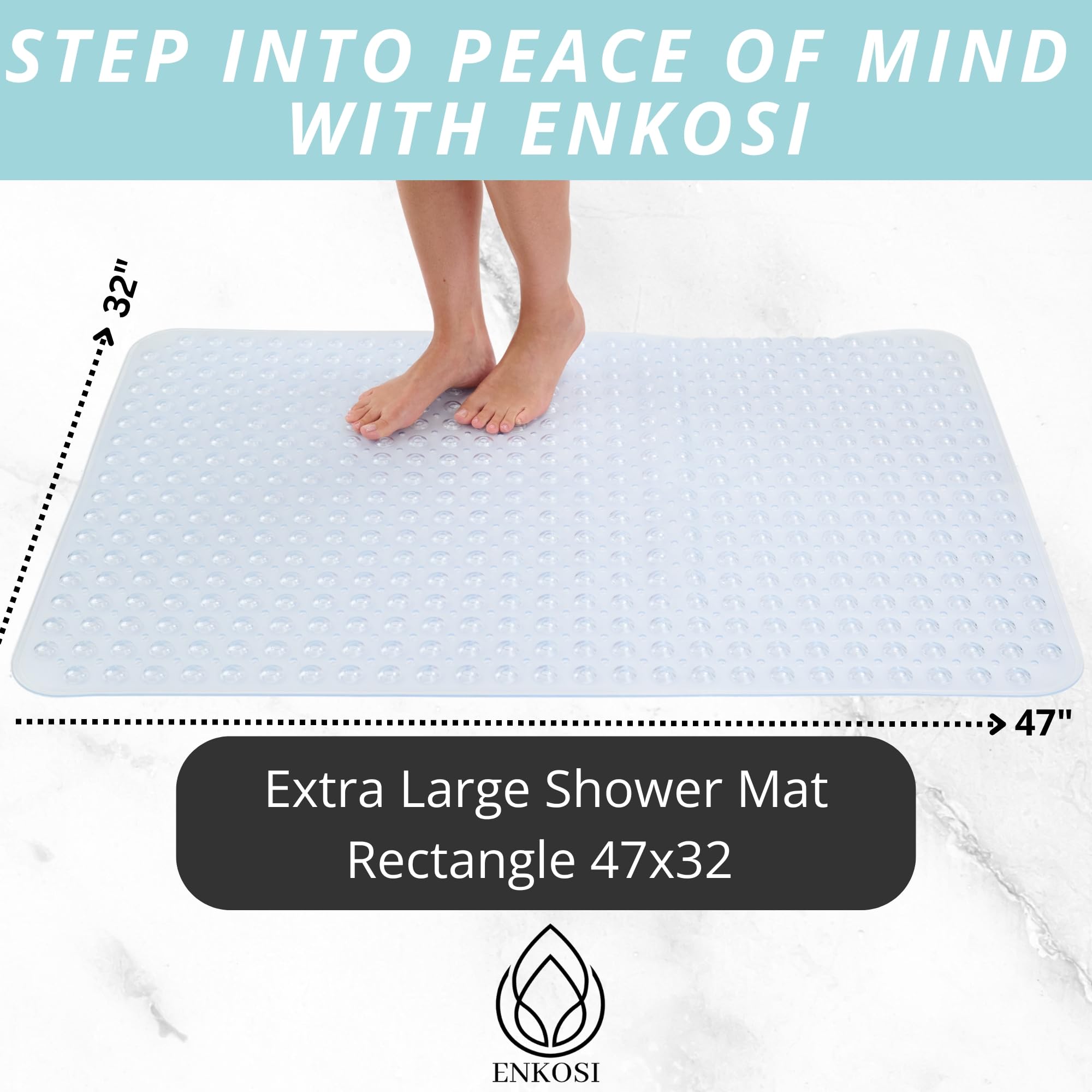 Extra Large Shower Mat Non Slip