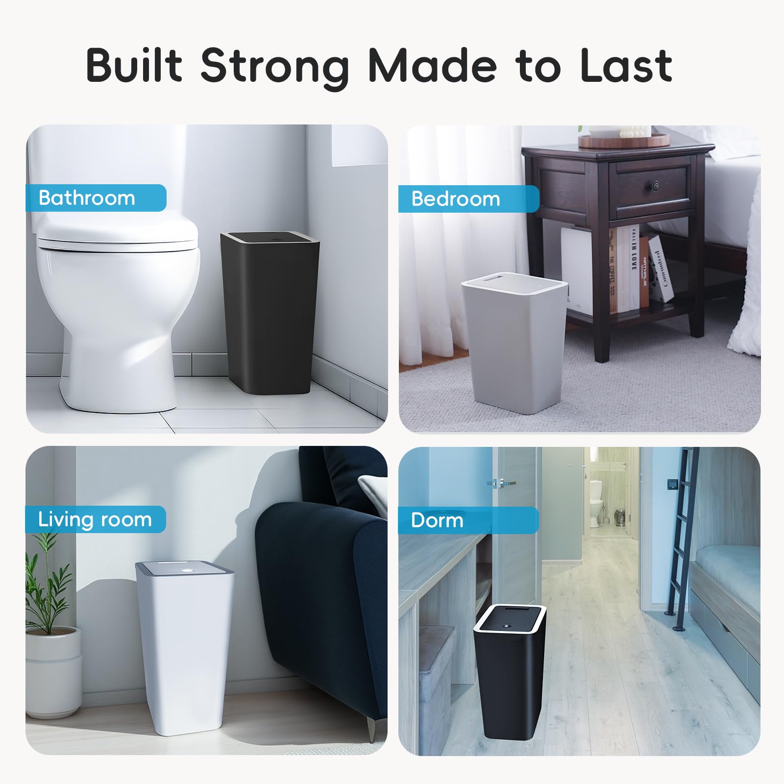 4 Gallon Trash Can 3 Packs (3 Count)