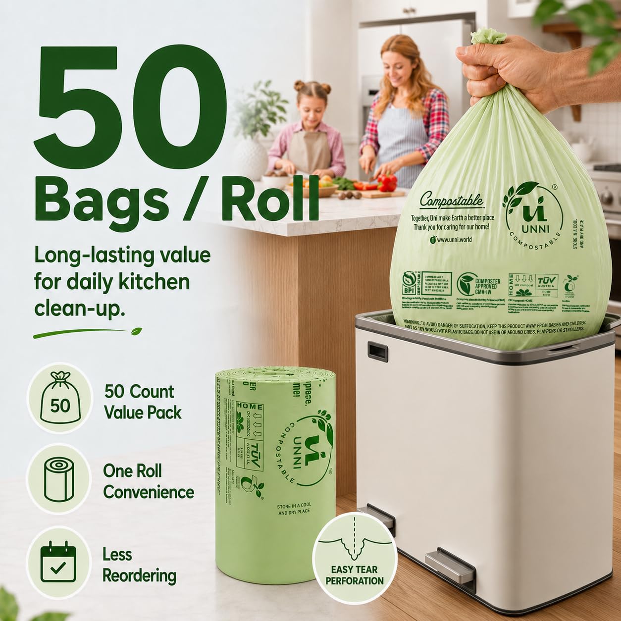 13 Gallon Compostable Bags (100 Count)