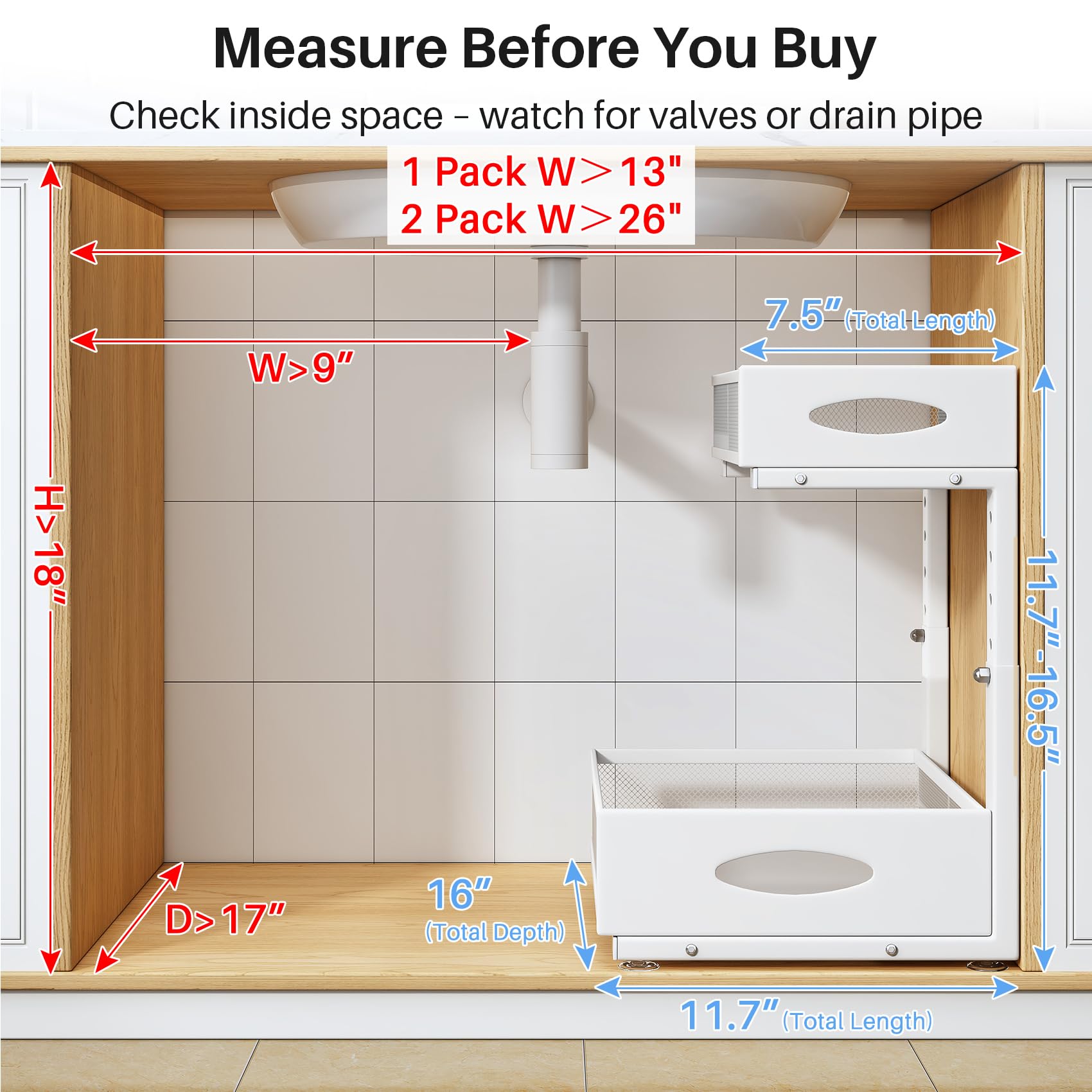 Under Sink Organizer (2 Count)