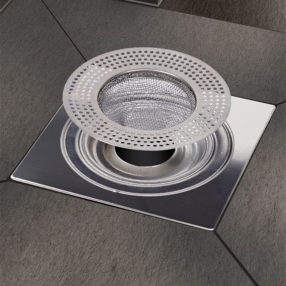 2pcs Heavy Duty Stainless Steel Slop Basket Filter Trap (2 Count)