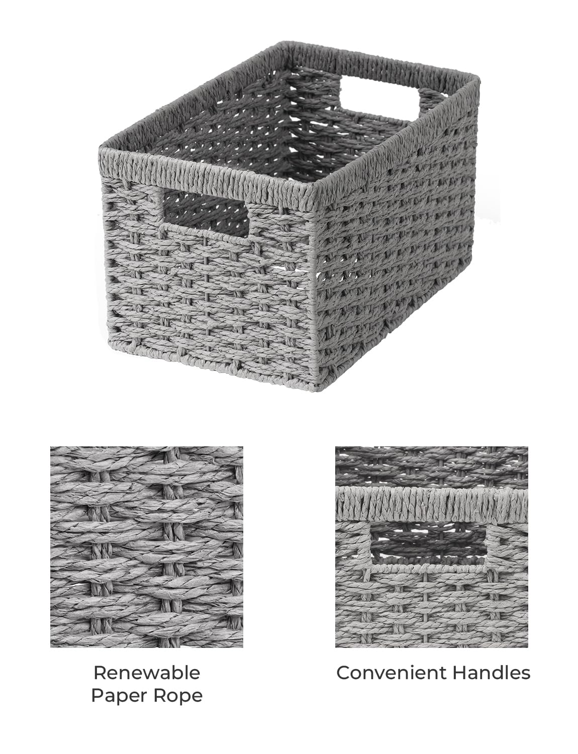 Wicker Storage Baskets (2 Count)
