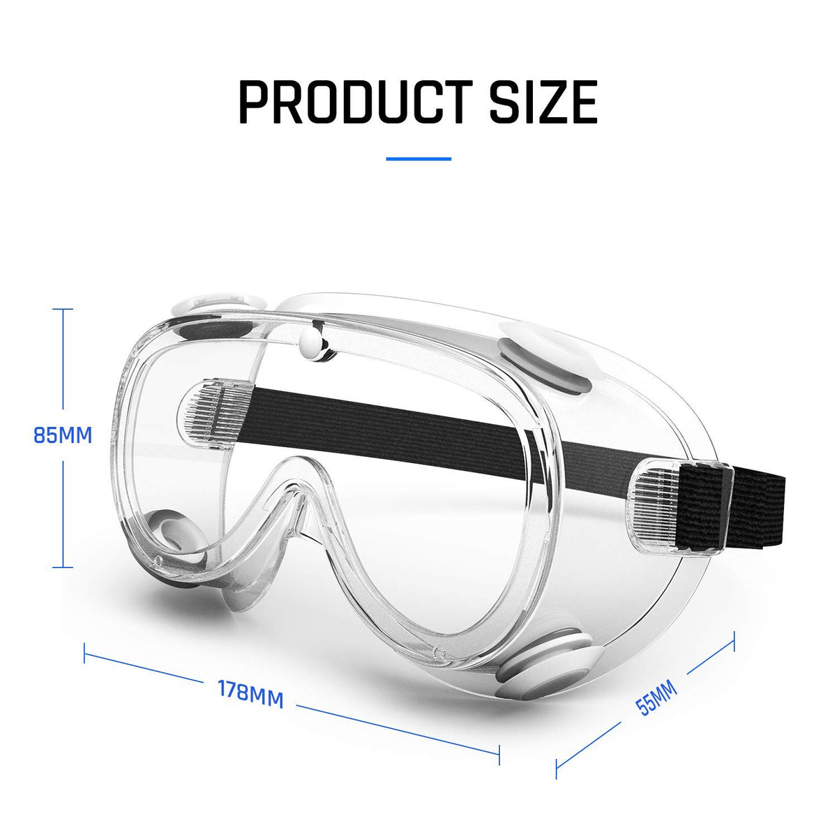 Safety Goggles Medical Goggles Fit Over Eyeglasses Anti
