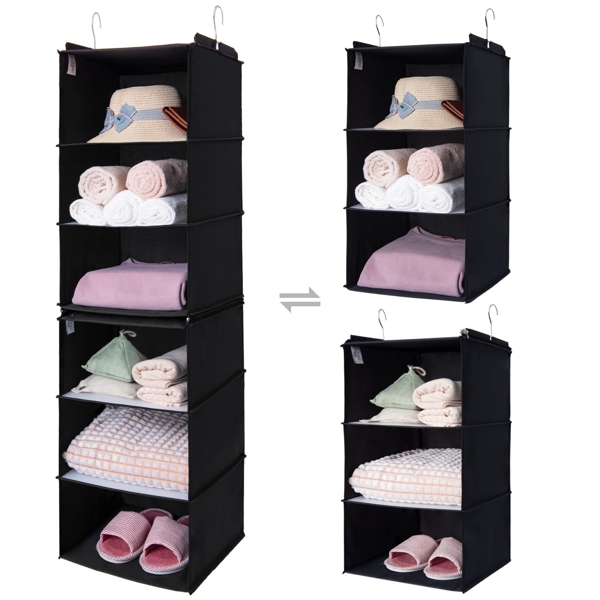 6 Shelf Hanging Closet Organizer