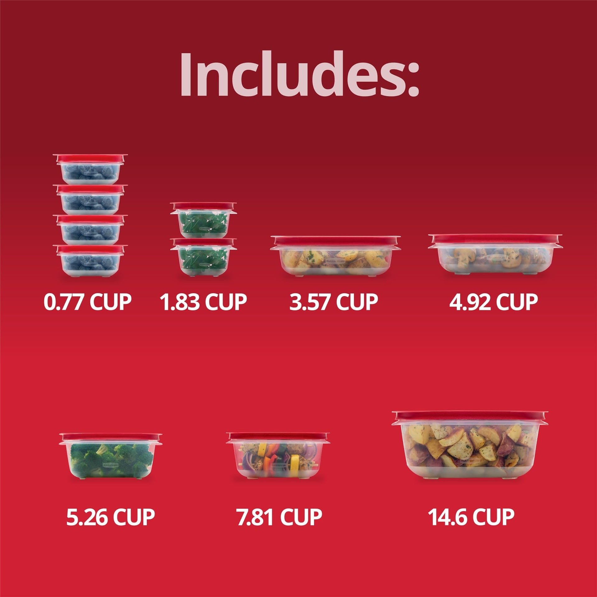 EasyStore Rectangle and Square Containers (22 Count)