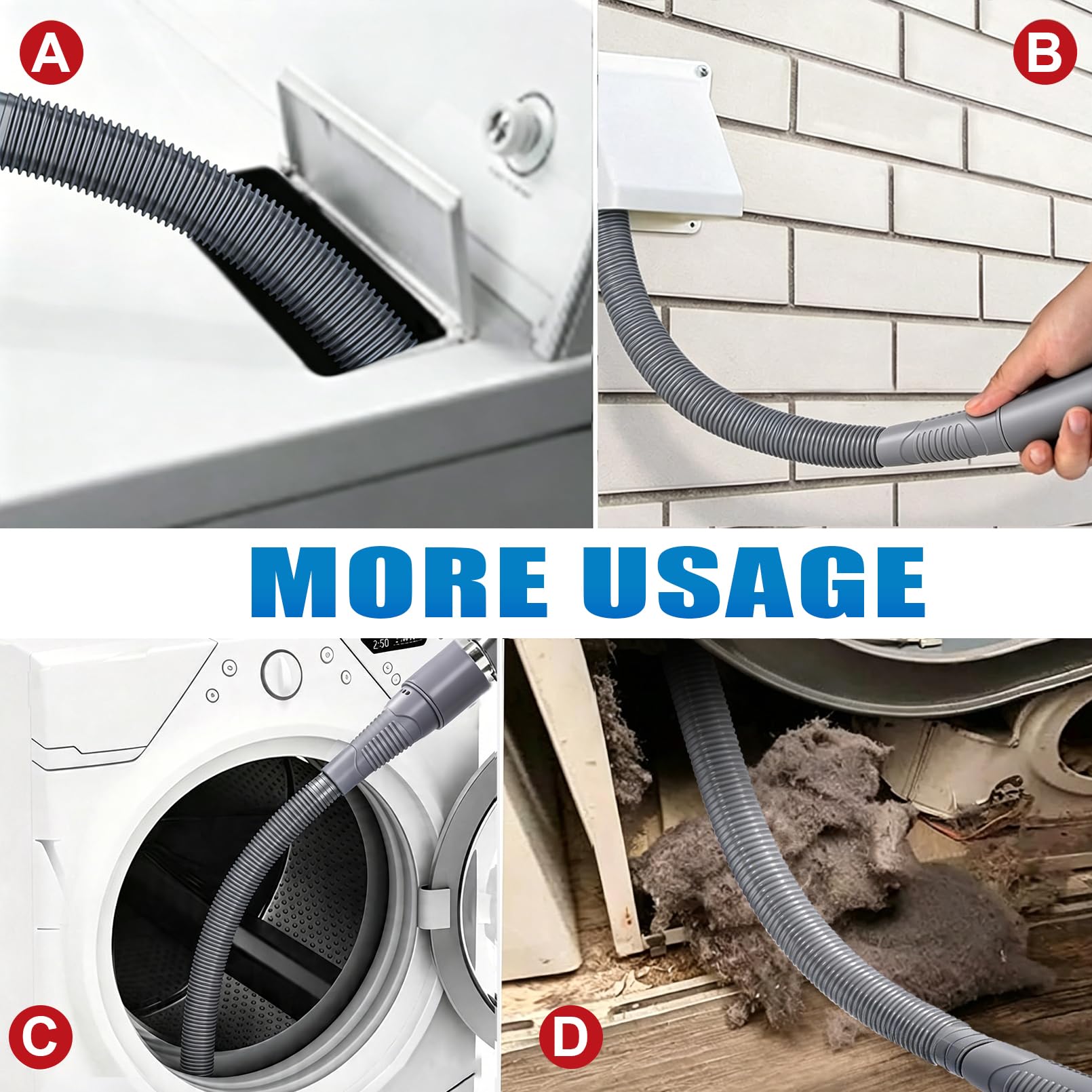 3 Pieces Dryer Vent Cleaner Kit (16 Ounce)