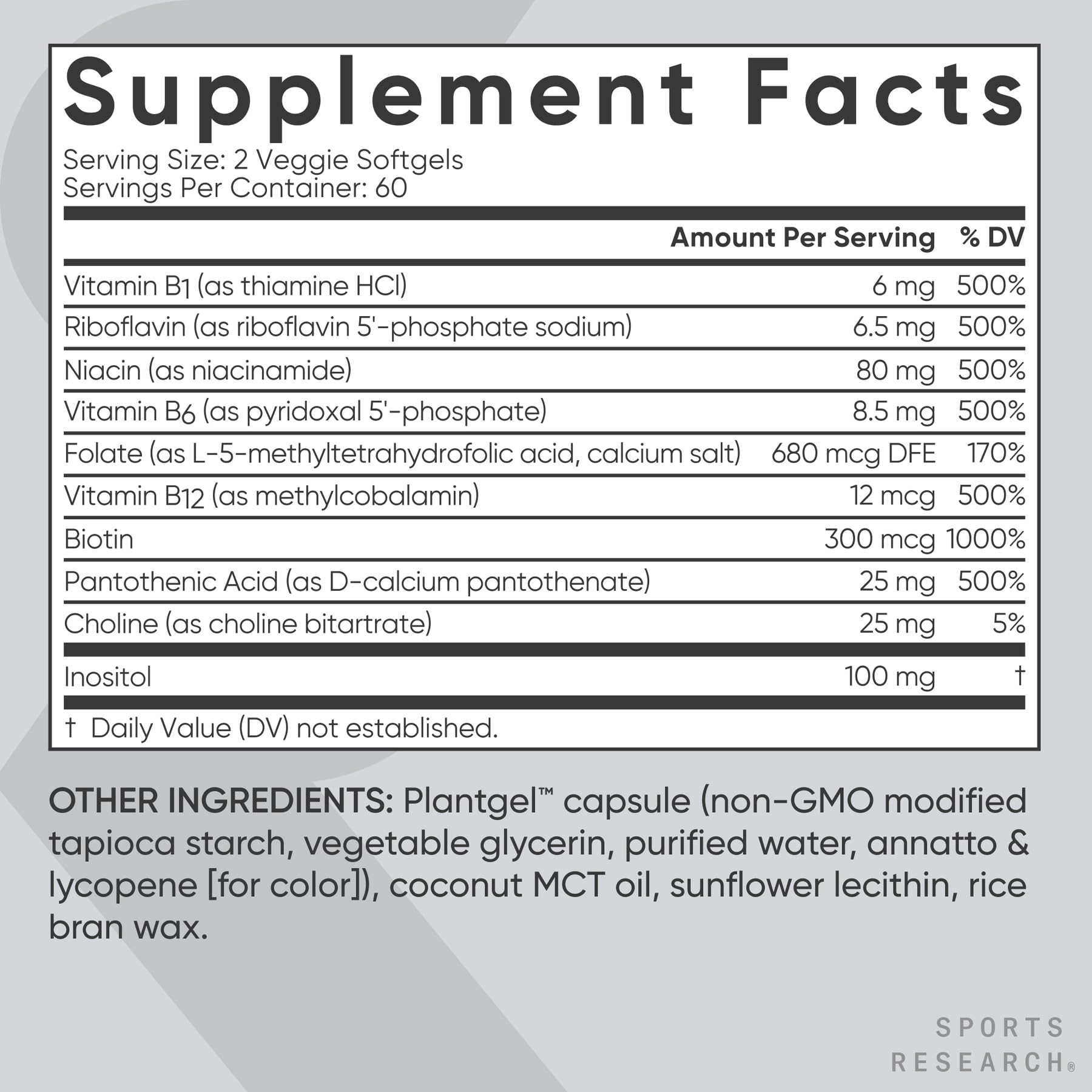 Vitamin B Complex (120 Count)