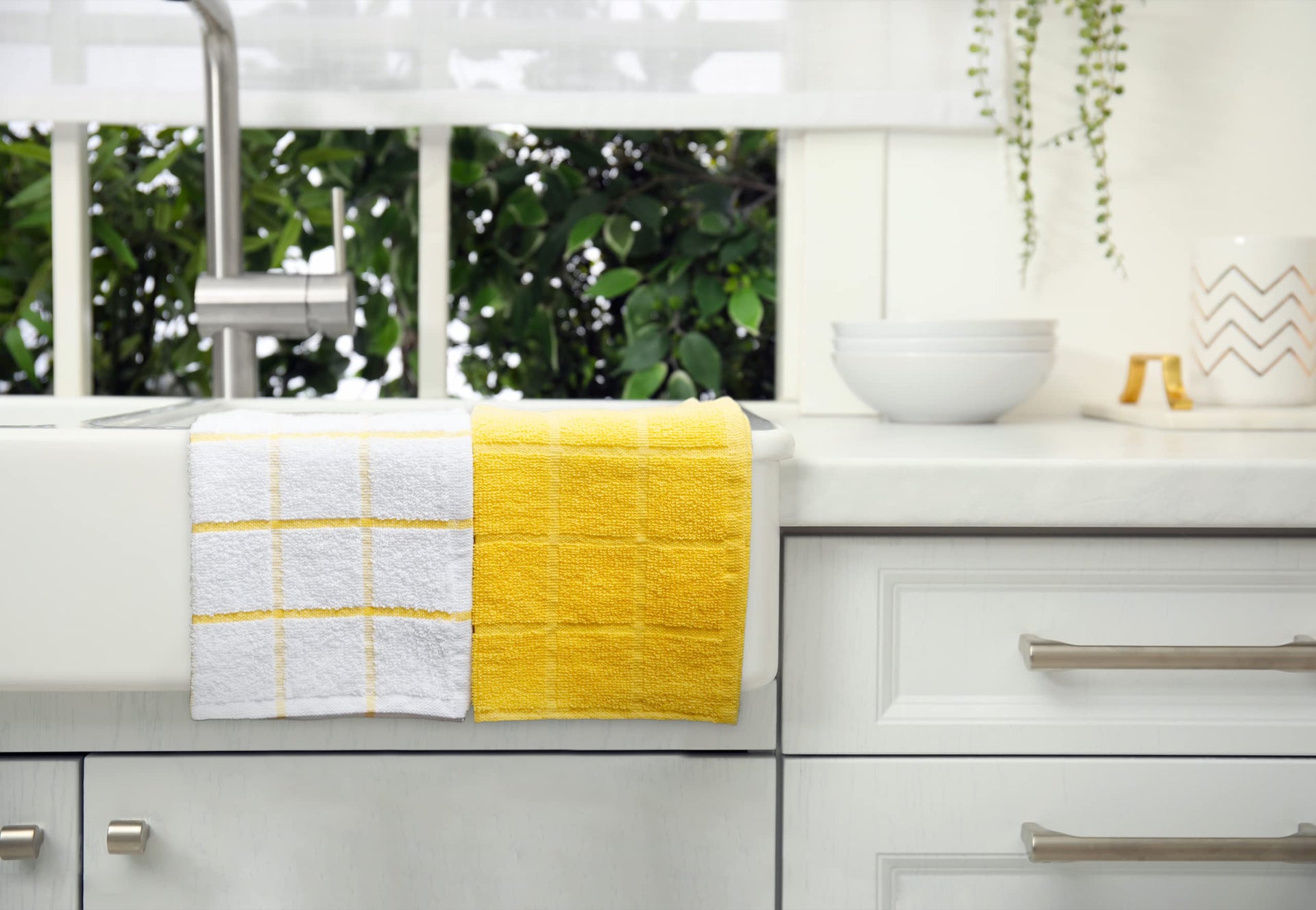 100% Cotton Terry Dish Cloth & Dish Towel (6 Count)