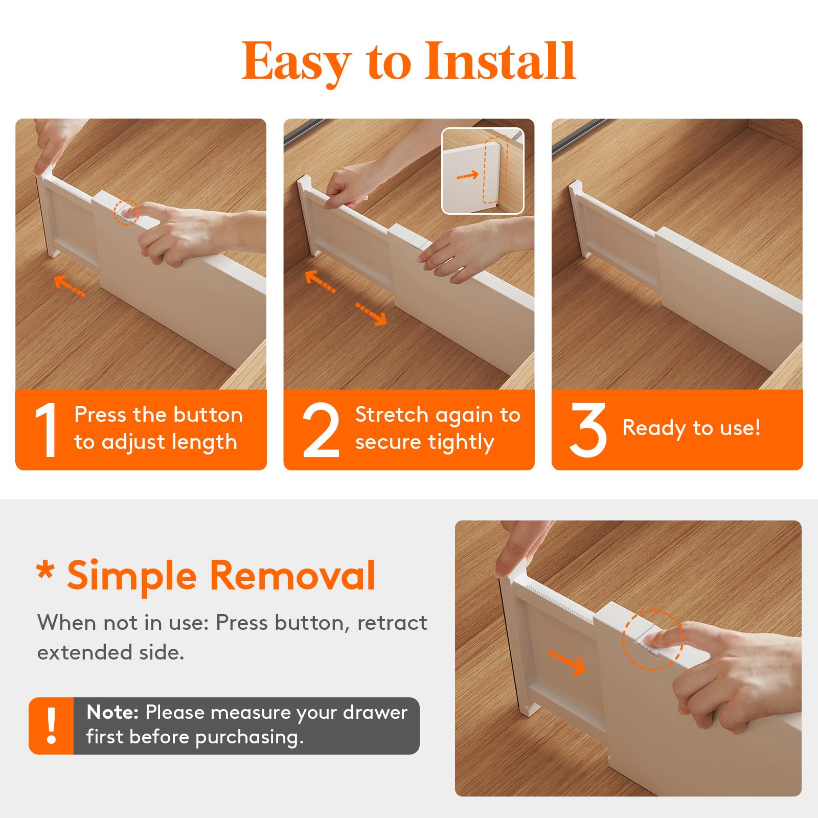 6" Tall Upgrade Drawer Dividers (16 Count)