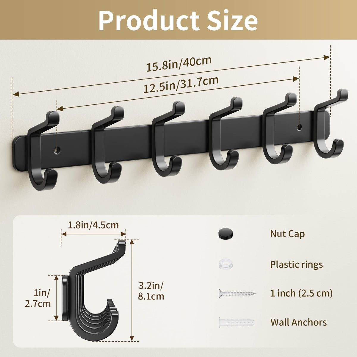 Coat Rack Wall Mounted Heavy