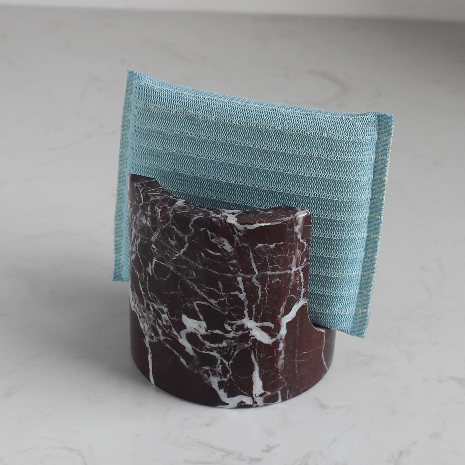 Natural Marble Travertine Sponge Holder for Kitchen Counter