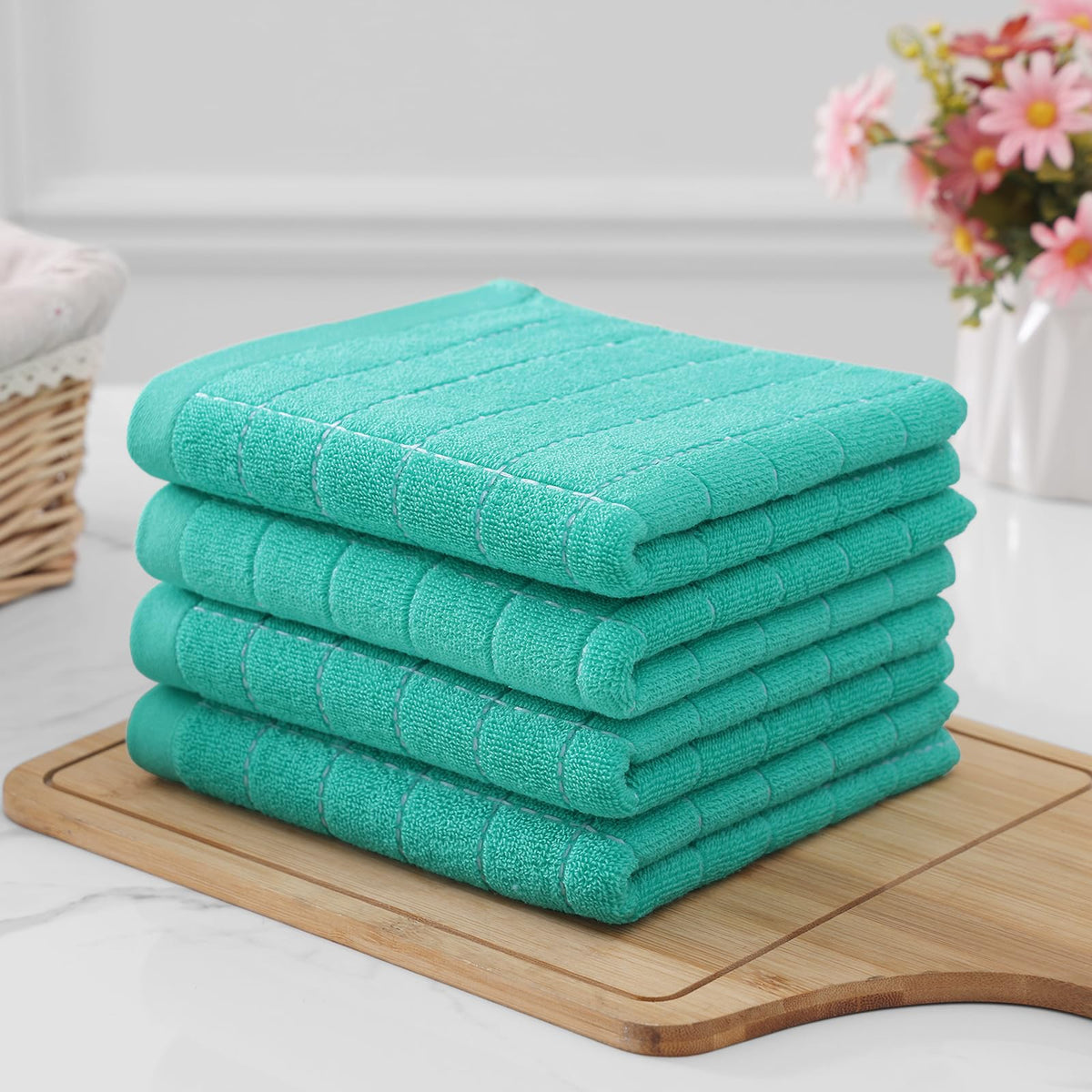 100% Cotton Terry Kitchen Towels (8 Count)