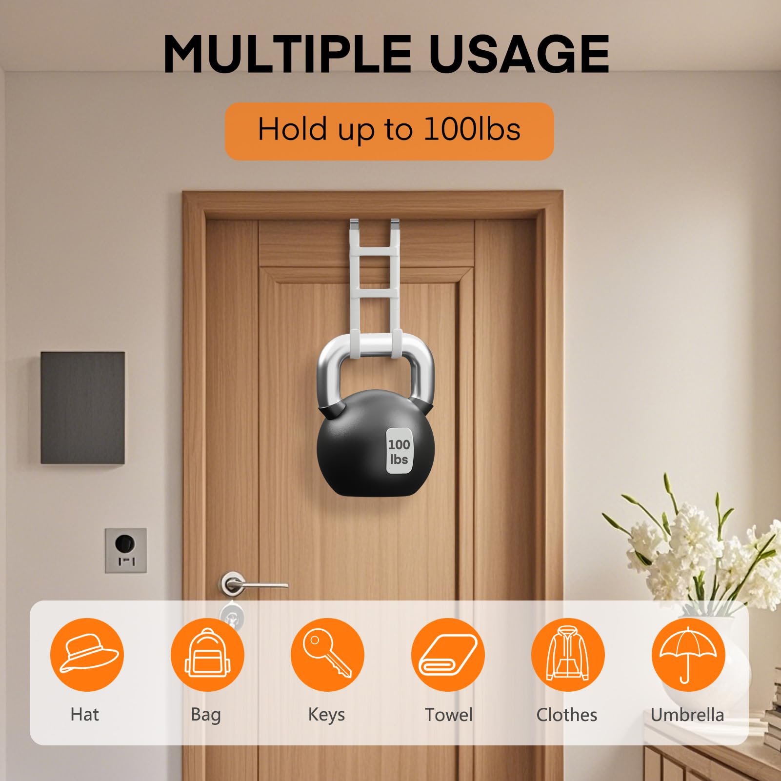 Over the Door Hooks (4 Count)