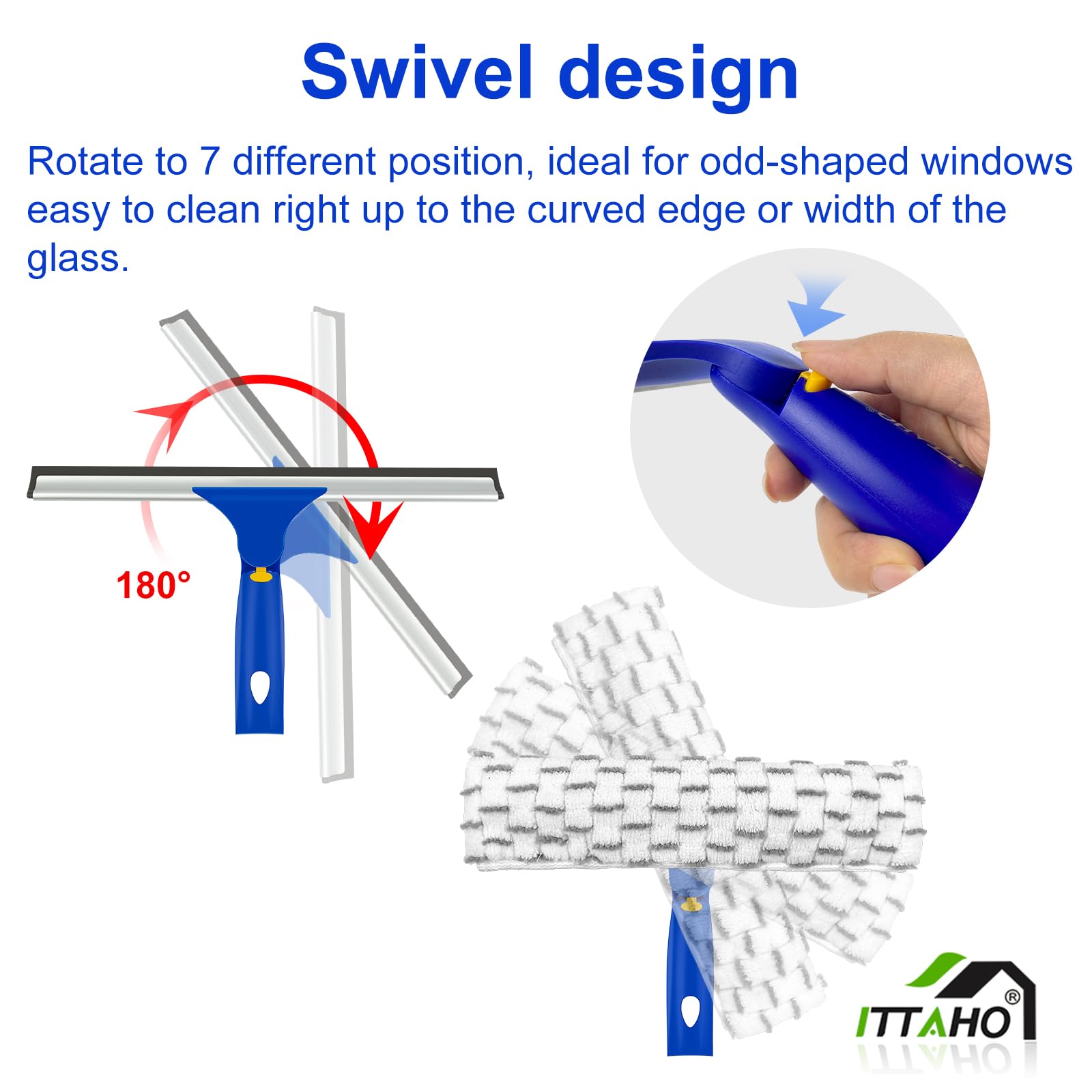Window Squeegee with Extension Pole