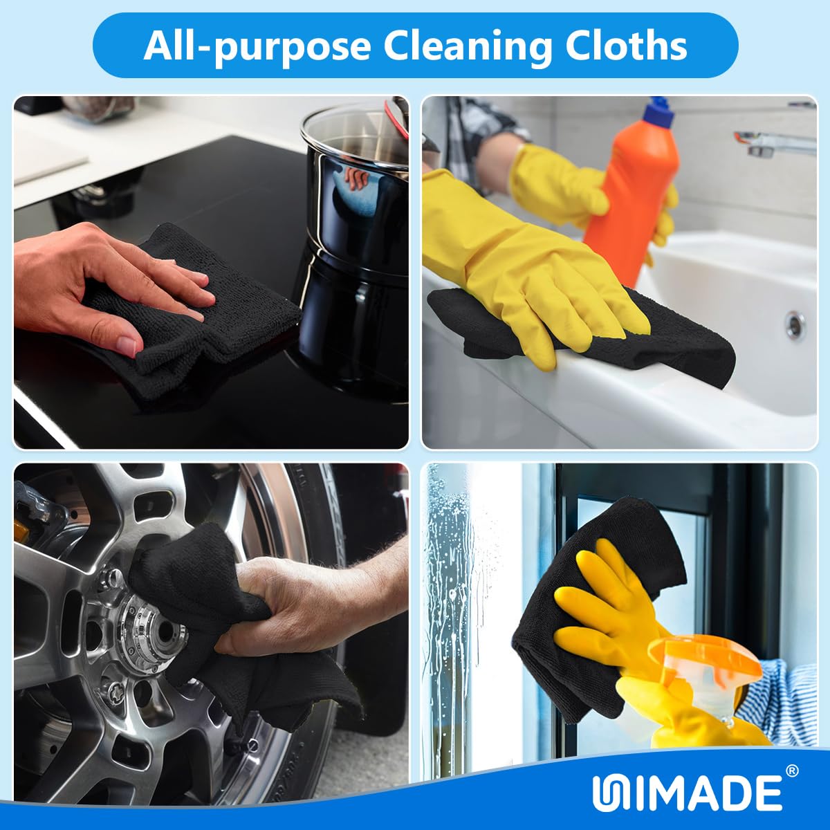Microfiber Cleaning Cloth (50 Count)