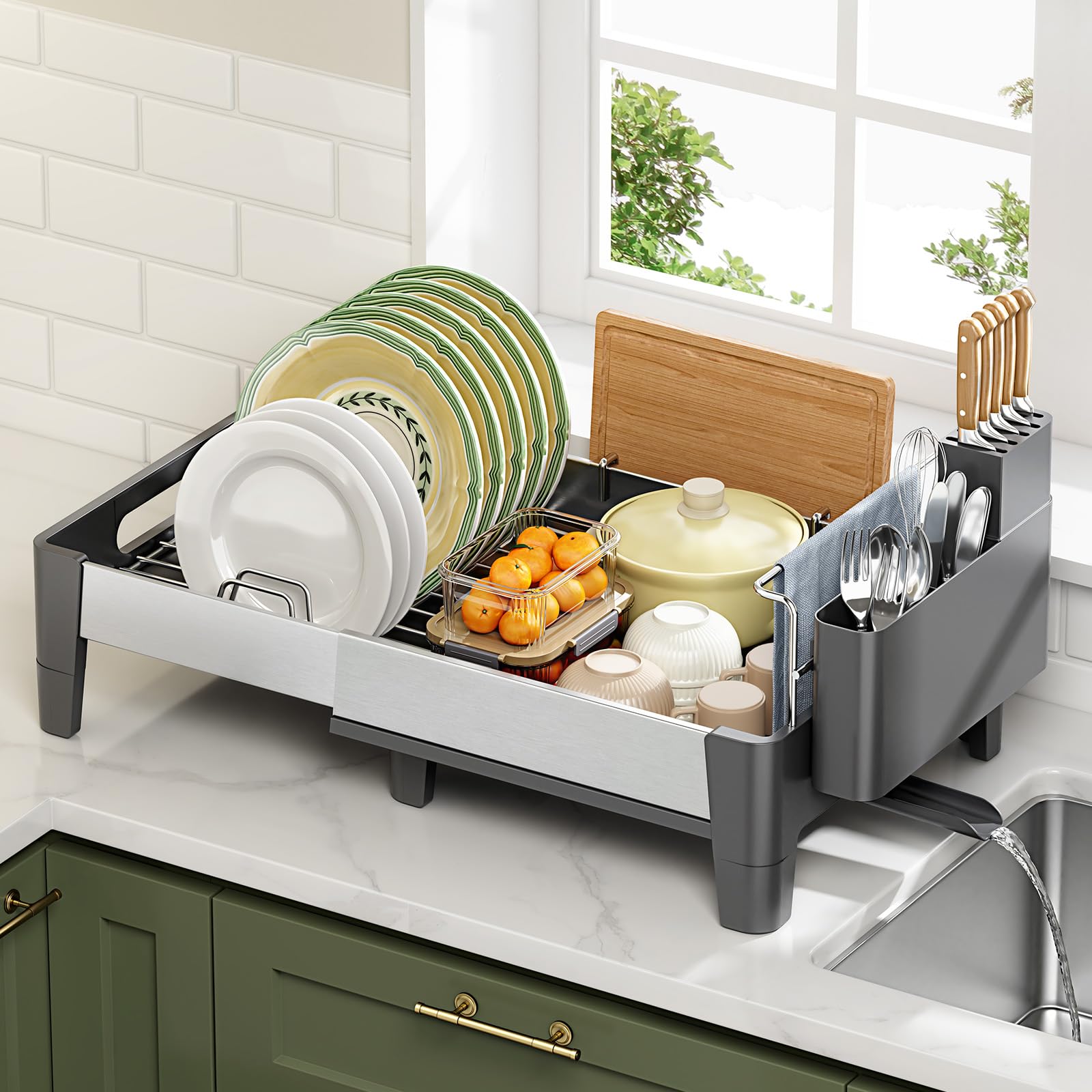 Expandable Dish Drying Rack