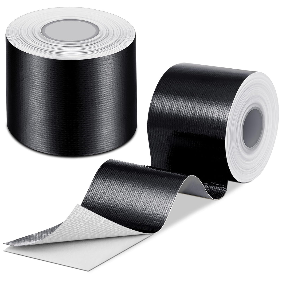 2 Rolls Aluminum Foil Tape Heat Shield Tape Barrier Adhesive Reflective Fiberglass Thermal Insulation Reflective Material High Temp Protection (2 Count)