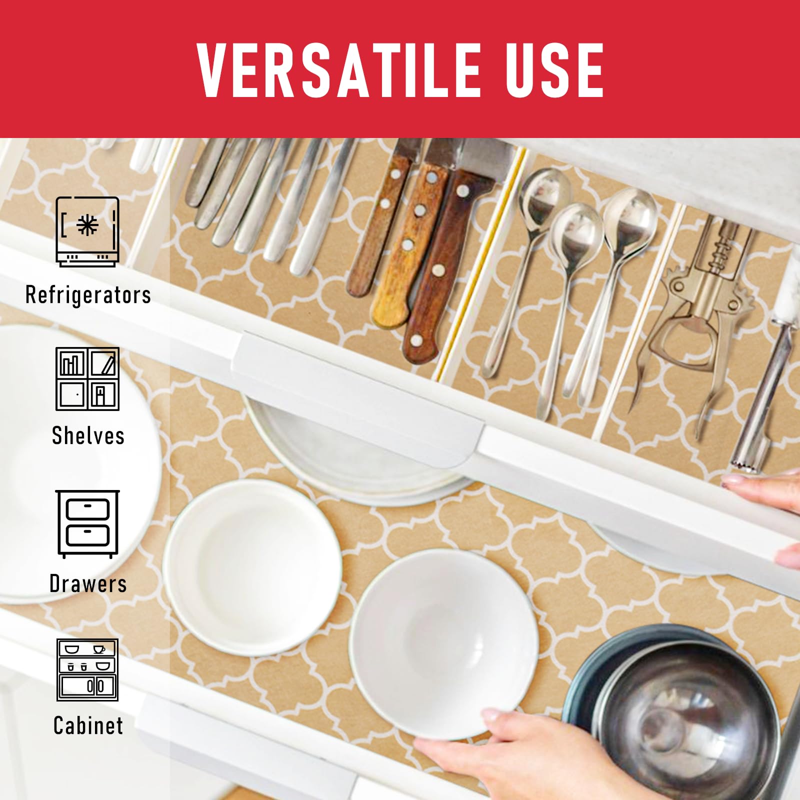 2 in 1 Refrigerator Liners (12 Sq Ft)