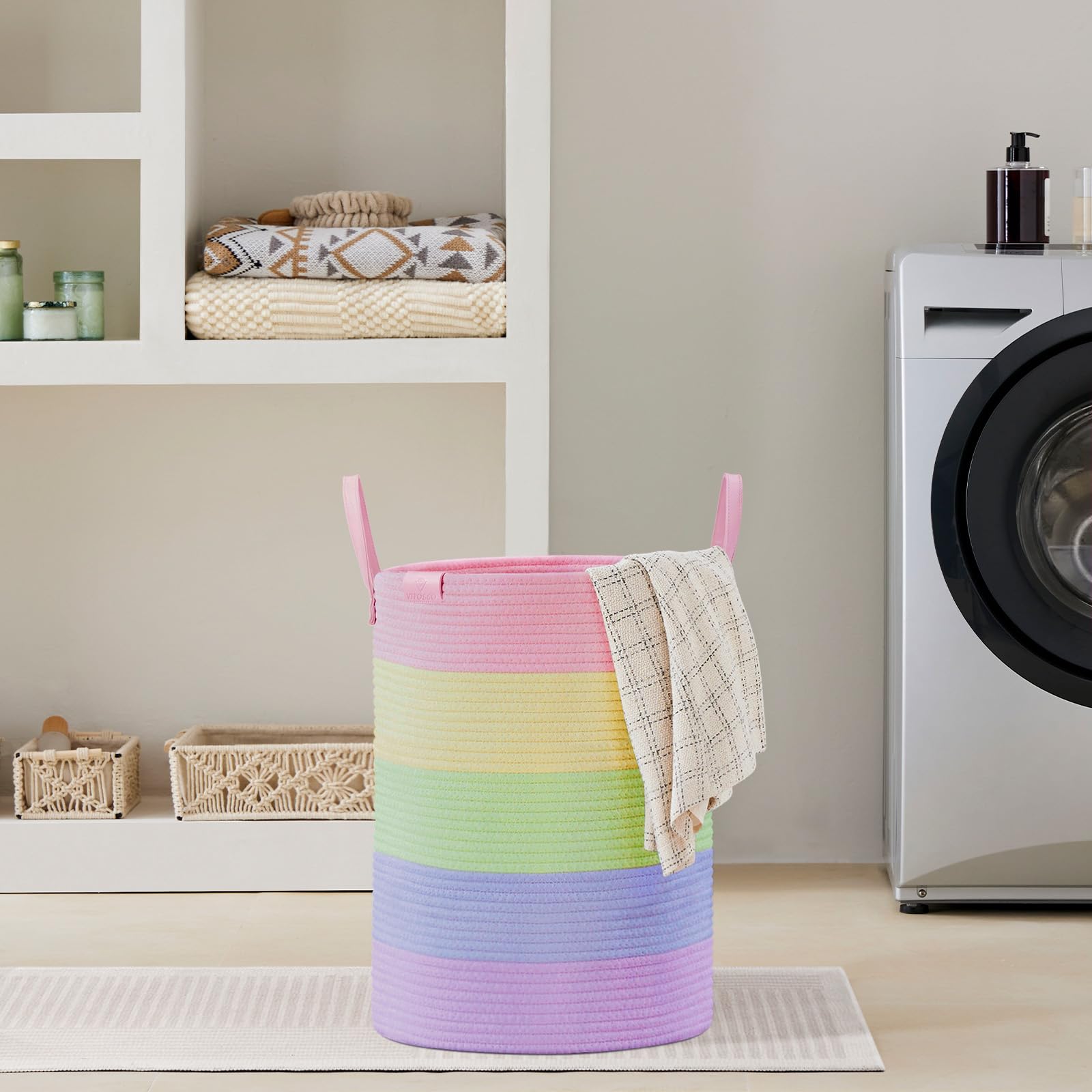 58L Tall Woven Rope Laundry Hamper (1961.2133 Fl Oz) - ModHome Supplies