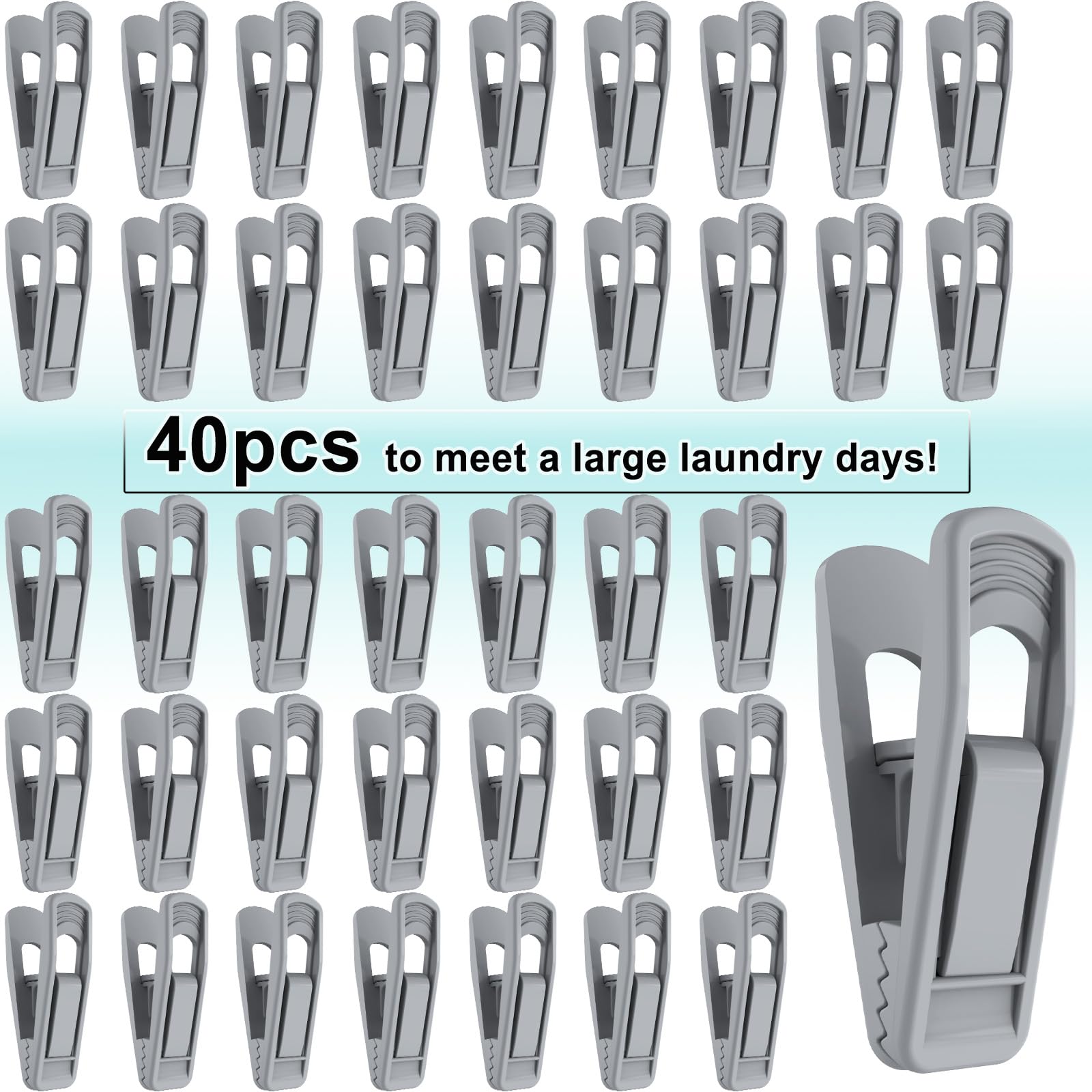 Hanger Clips for Velvet Hangers (40 Count)