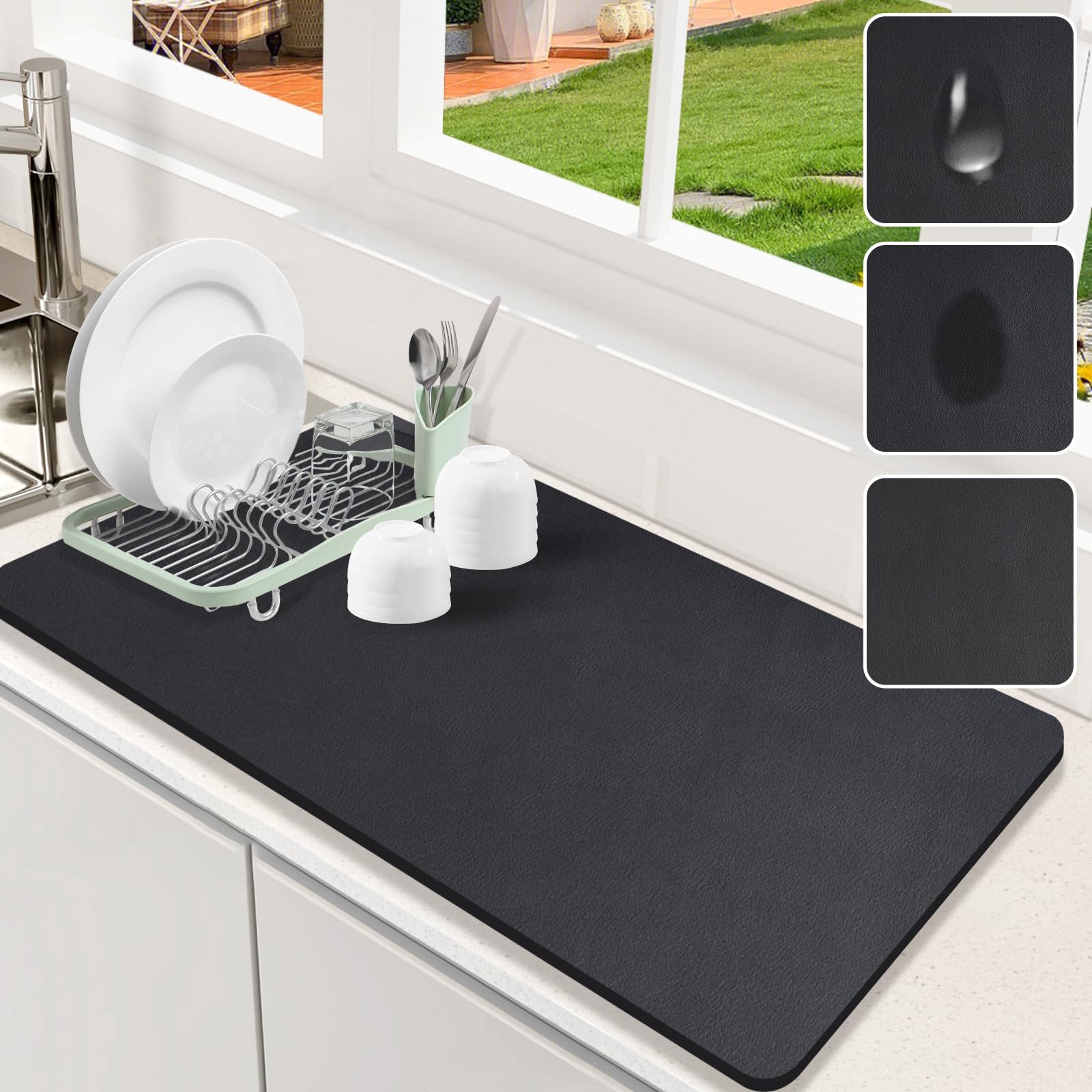 Dish Drying Mat for Kitchen Counter