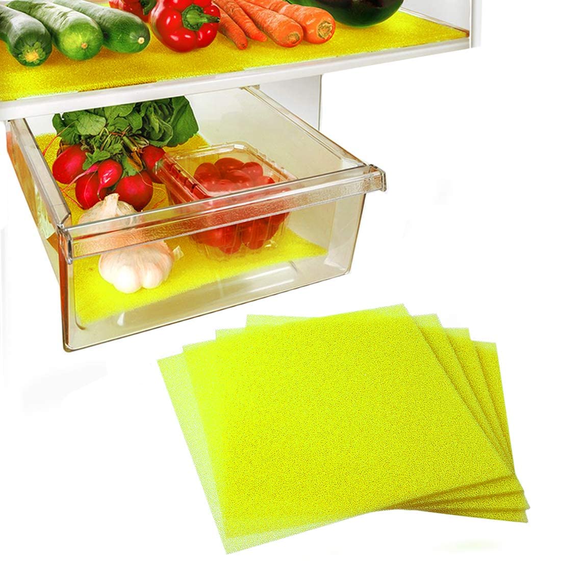 Fruit & Veggie Life Extender Liner for Fridge Refrigerator Drawers (5 Sq Ft)