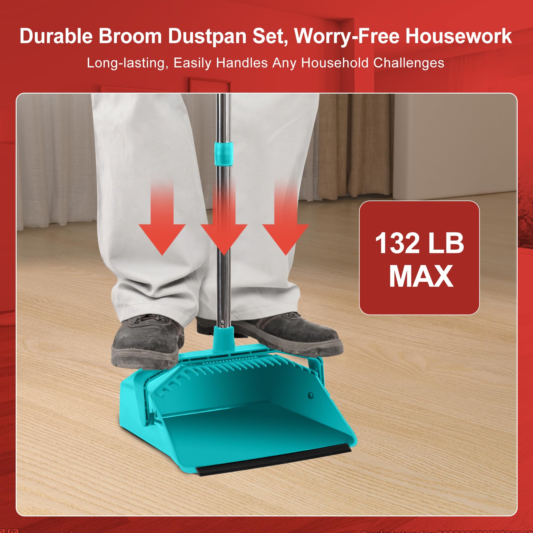 Broom and Dustpan Set for Home