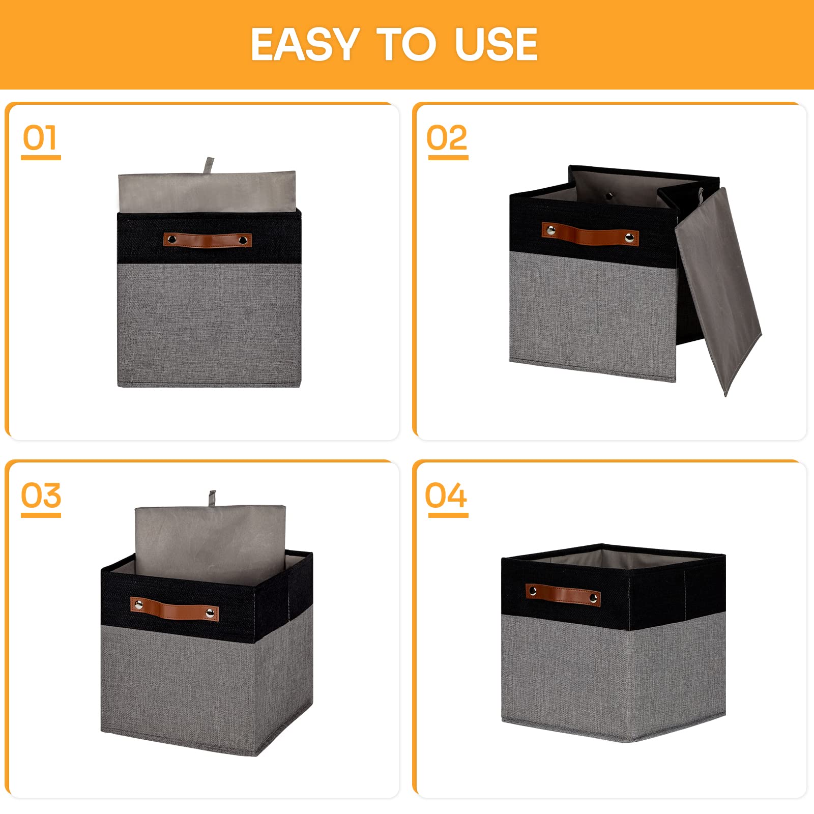 11x11 Storage Cubes (4 Count)