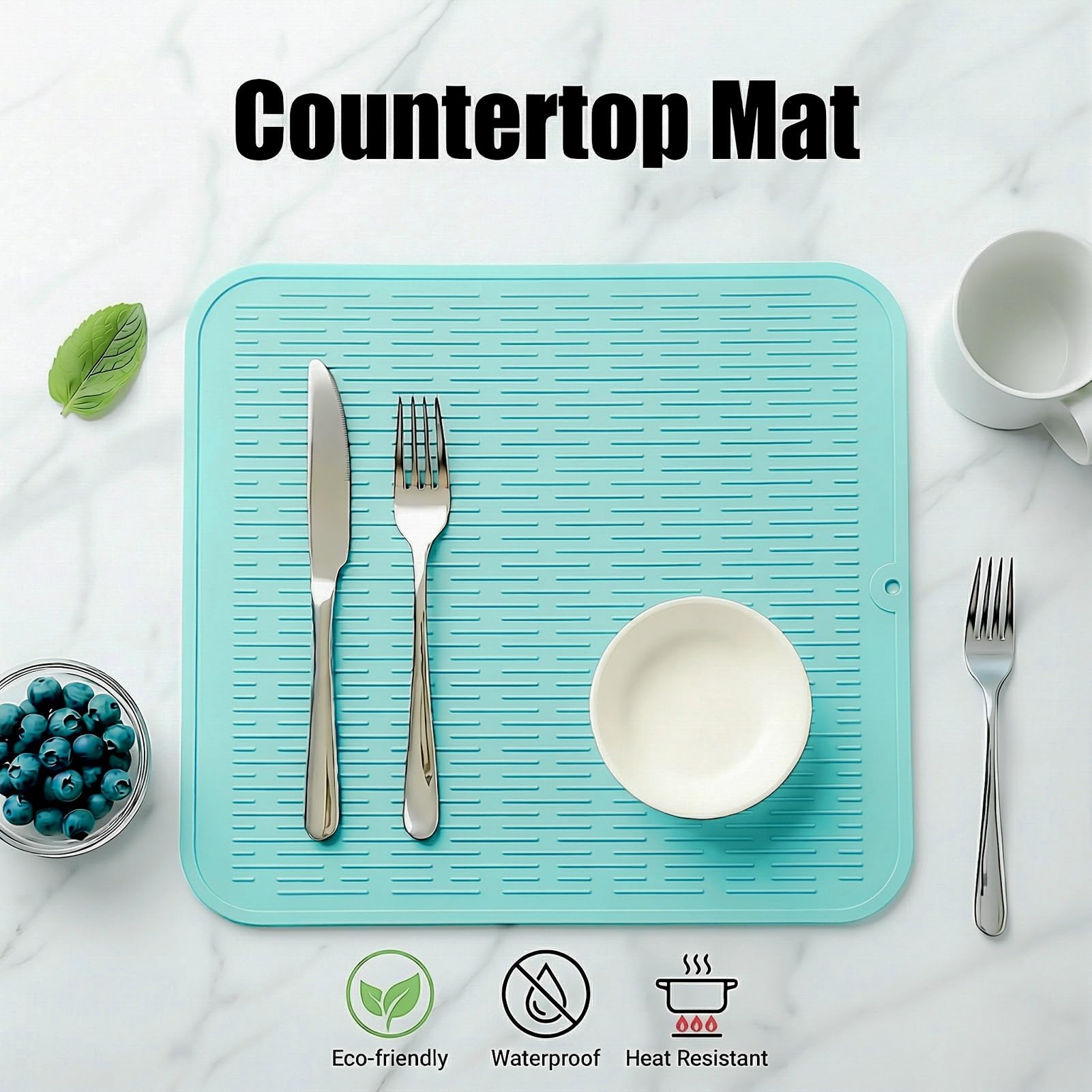 Silicone Dish Drying Mat for Multiple Usage