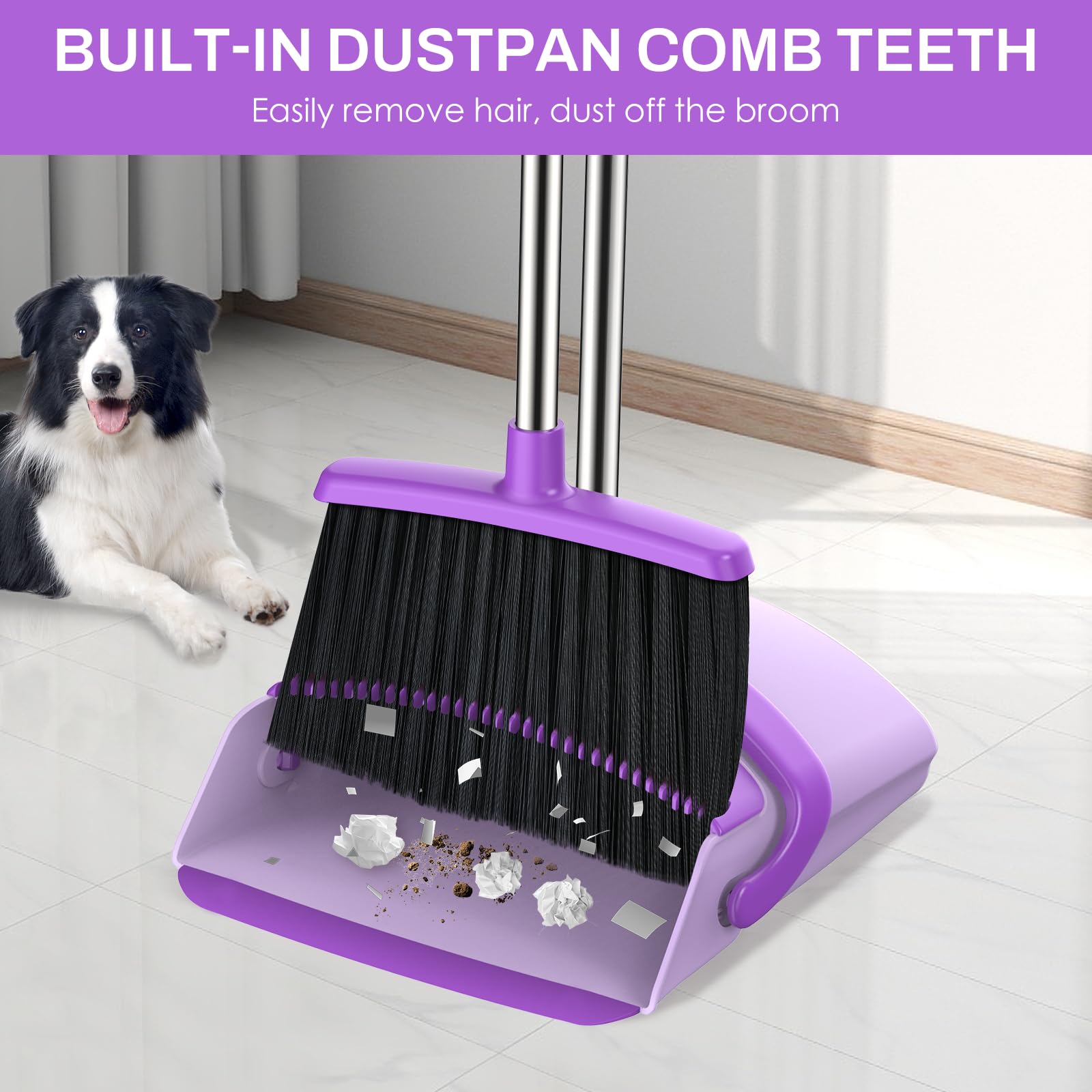 Broom and Dustpan Set for Home