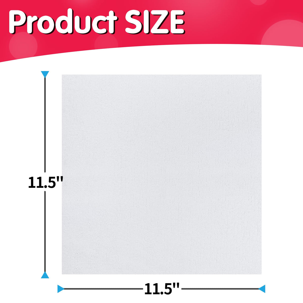 White Microfiber Cleaning Cloth (100 Count)