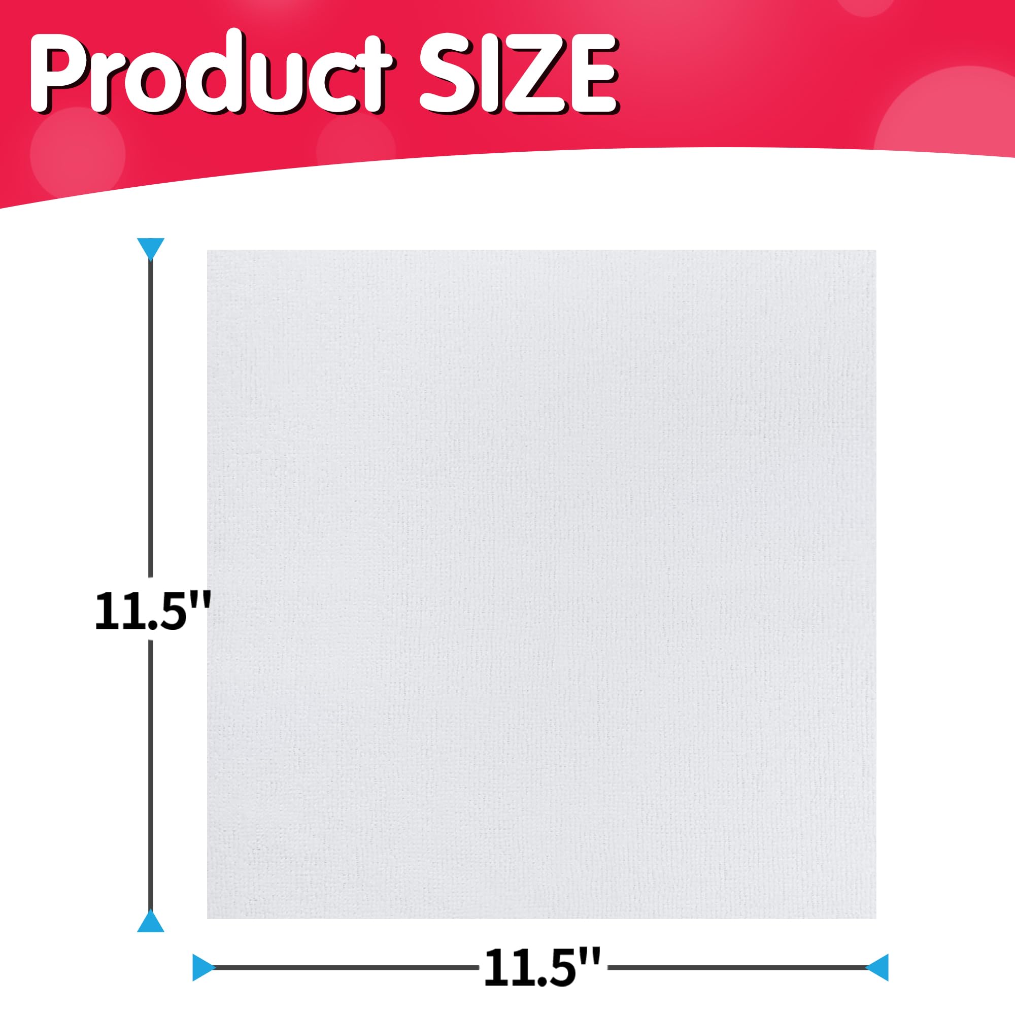 White Microfiber Cleaning Cloth (100 Count)