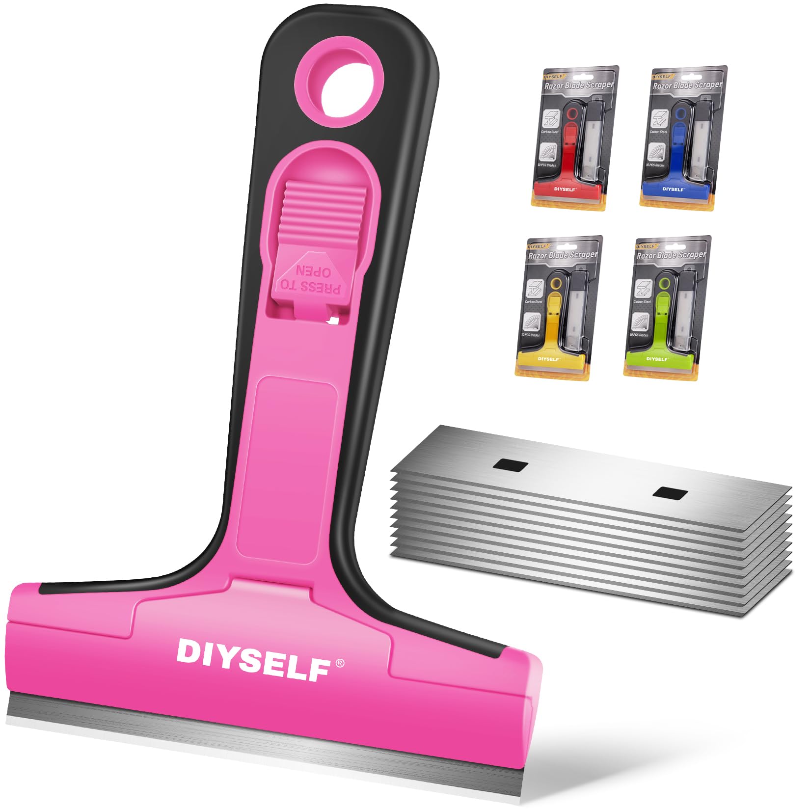 Window Scraper with 10 Extra 4" Razor Blades