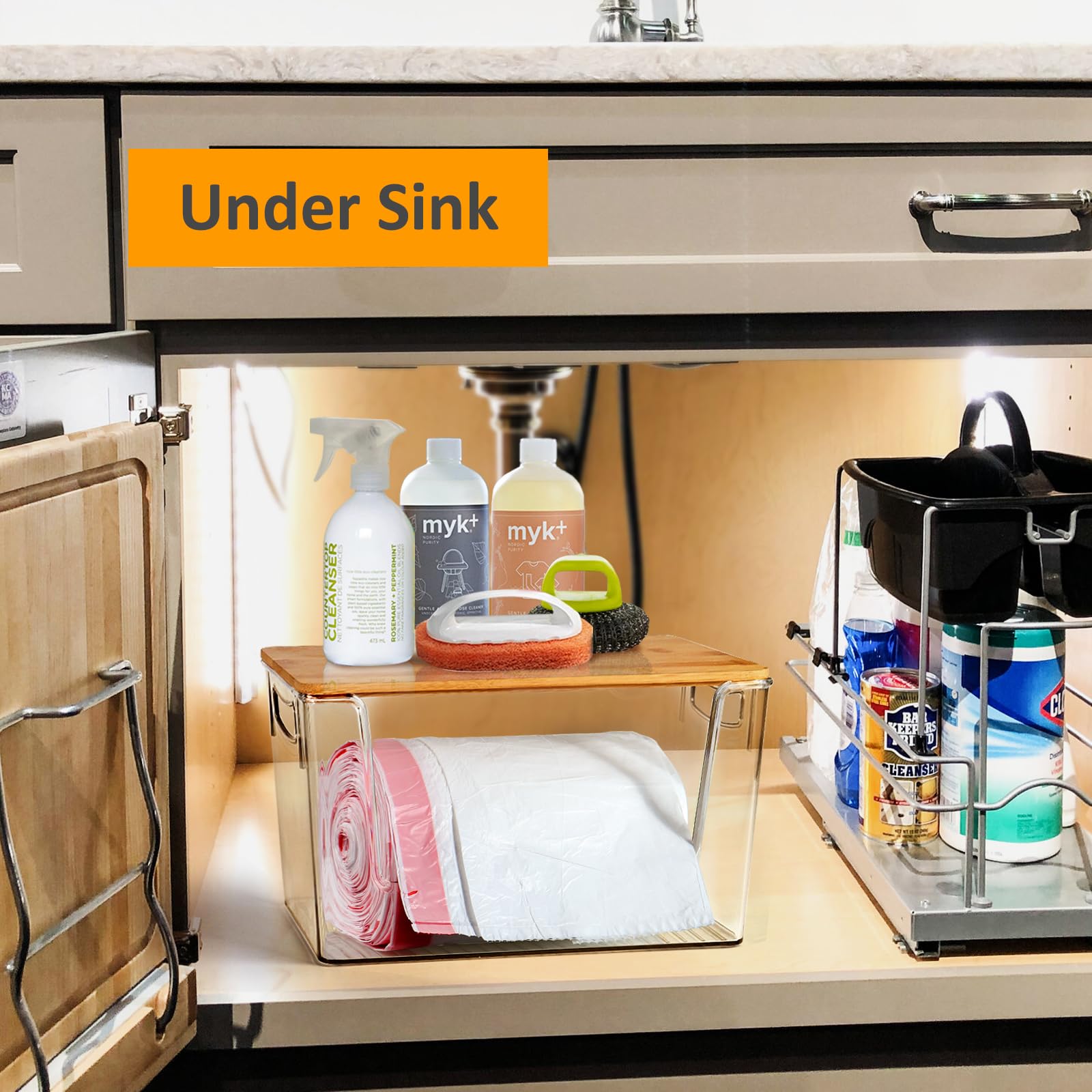2 Pack Trash Bag Holder Dispenser