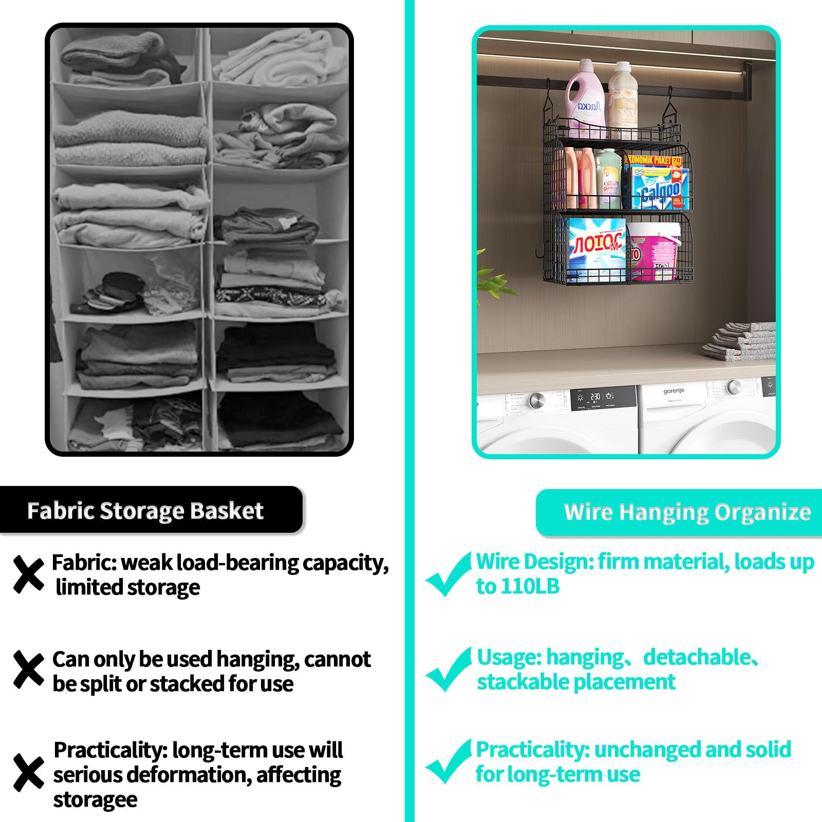Hanging Closet Organizer Storage