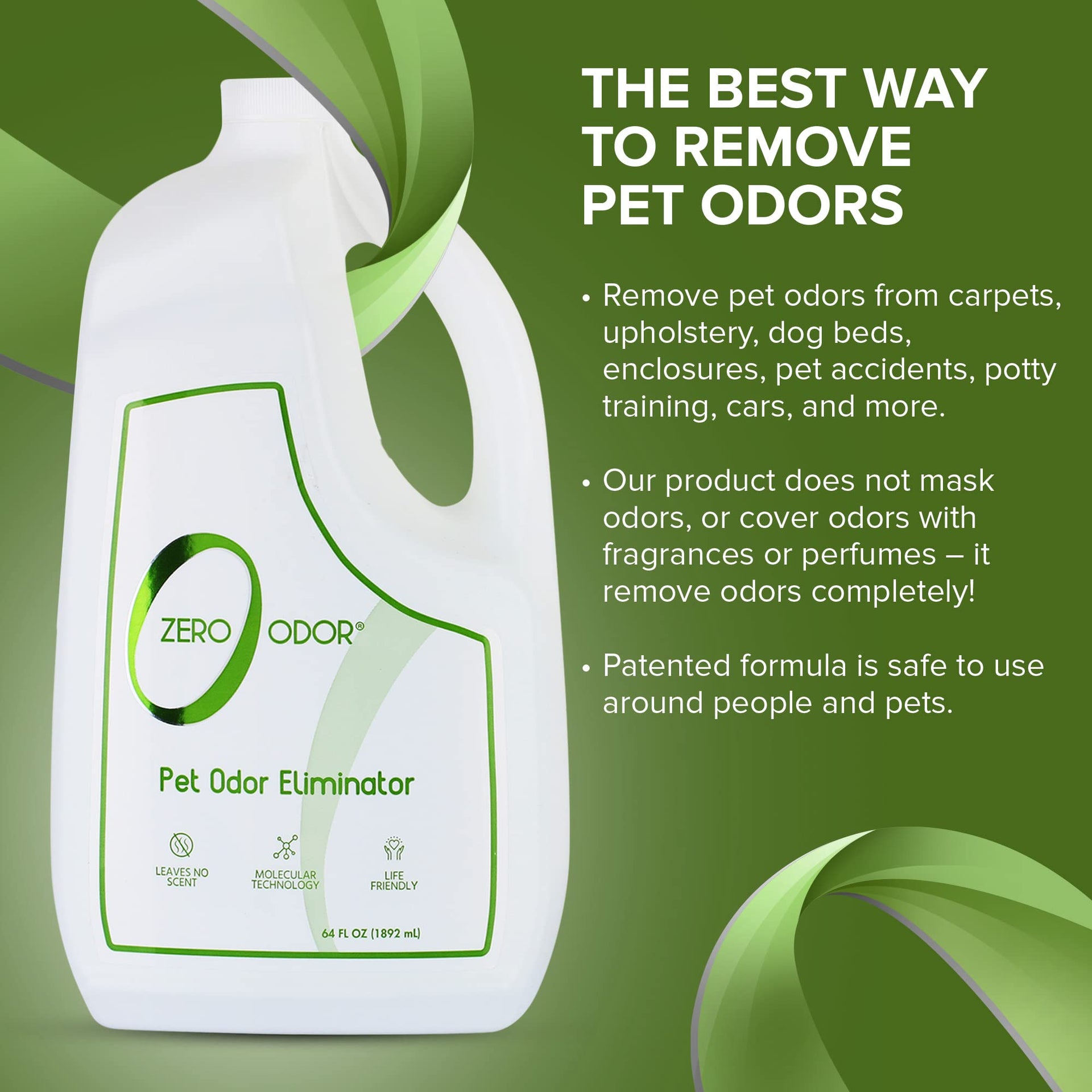 Pet Odor Eliminator Refill for Dog & Cat Urine (64 Fl Oz)