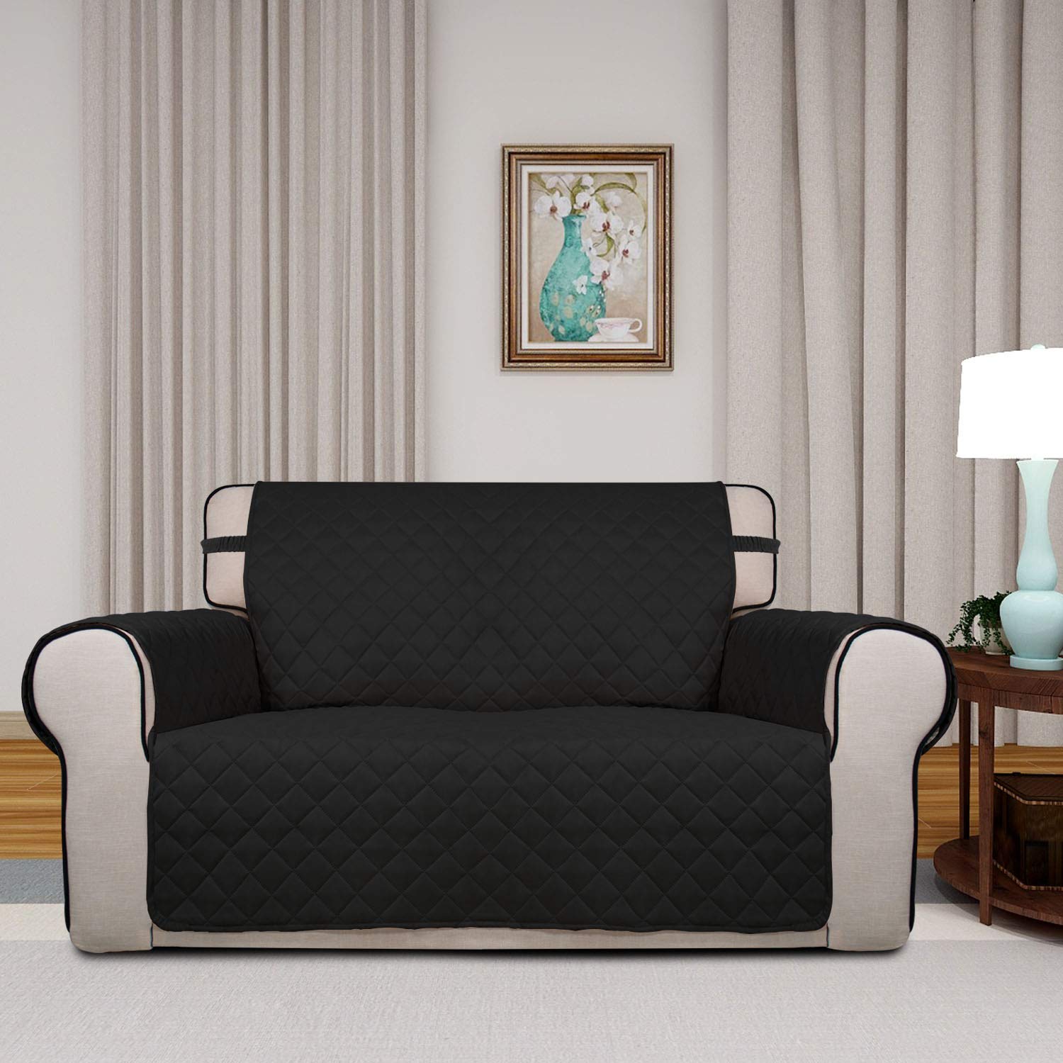 Reversible Quilted Couch Covers for Dogs Loveseat Sofa Cover 46.5”