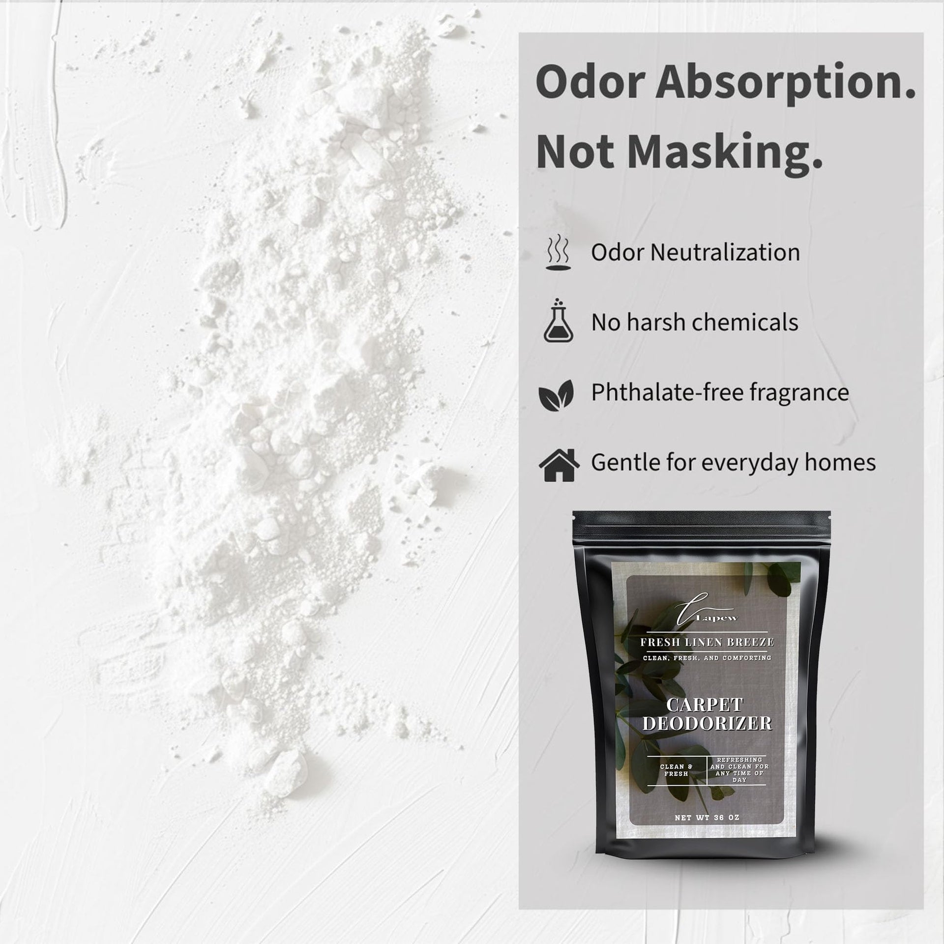 Fresh Linen Carpet Deodorizer Powder (36 Ounce)