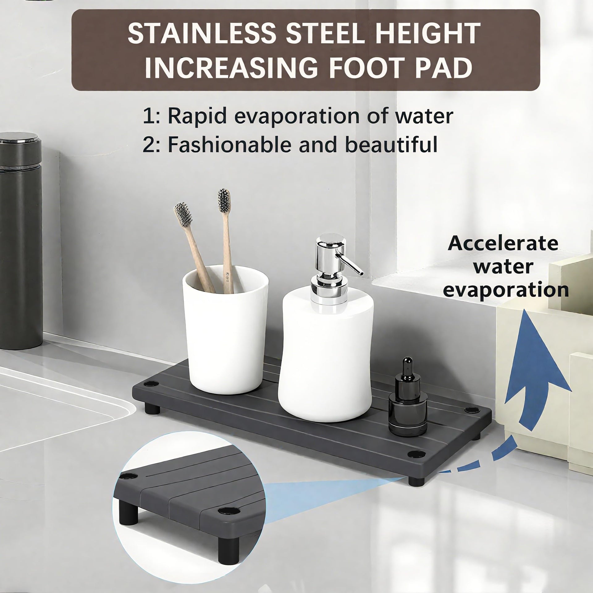 Quick Dry Sink Caddy Kitchen Sink Organizer