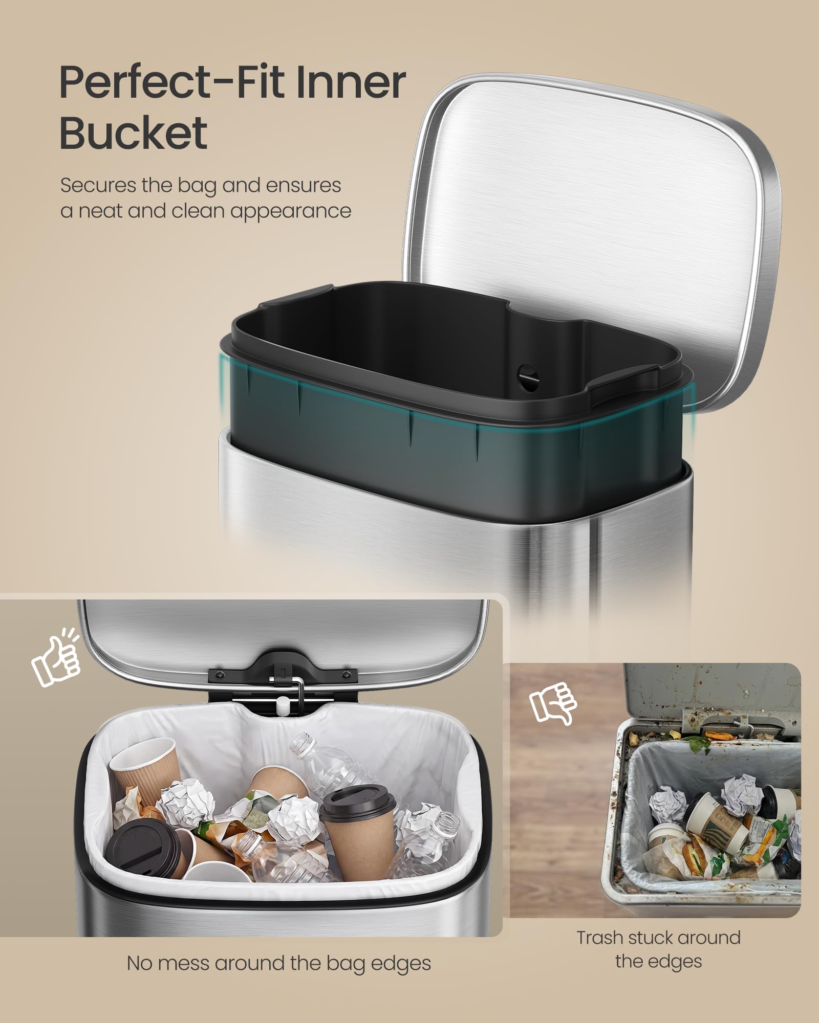 Stainless Steel Trash Can