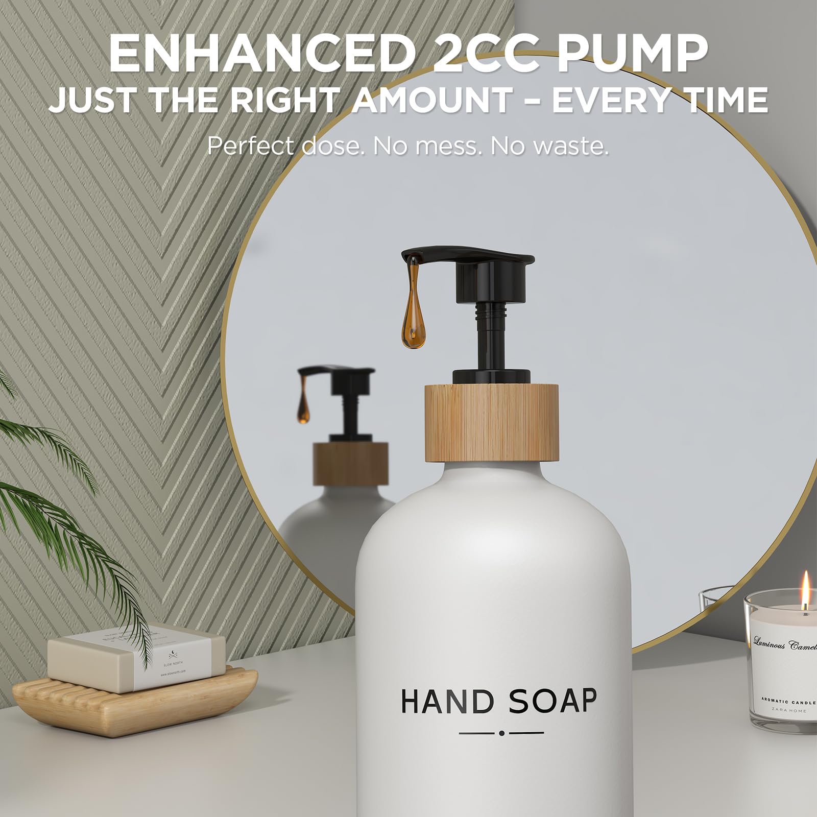 Hand and Dish Soap Dispenser Set (2 Count)