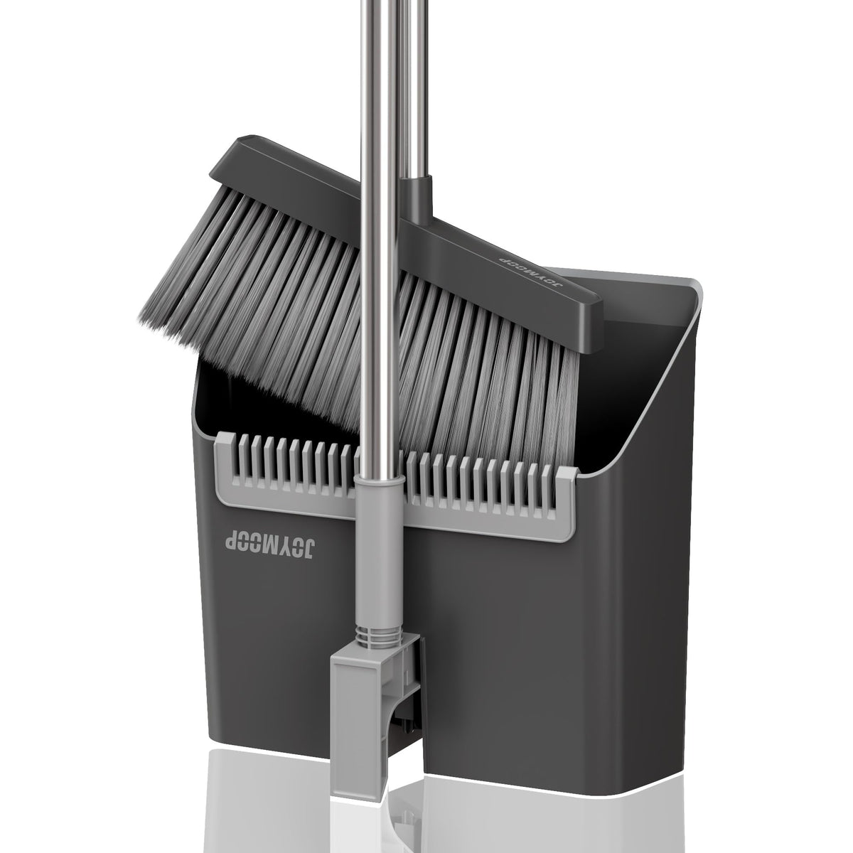 Black Broom and Dustpan Set