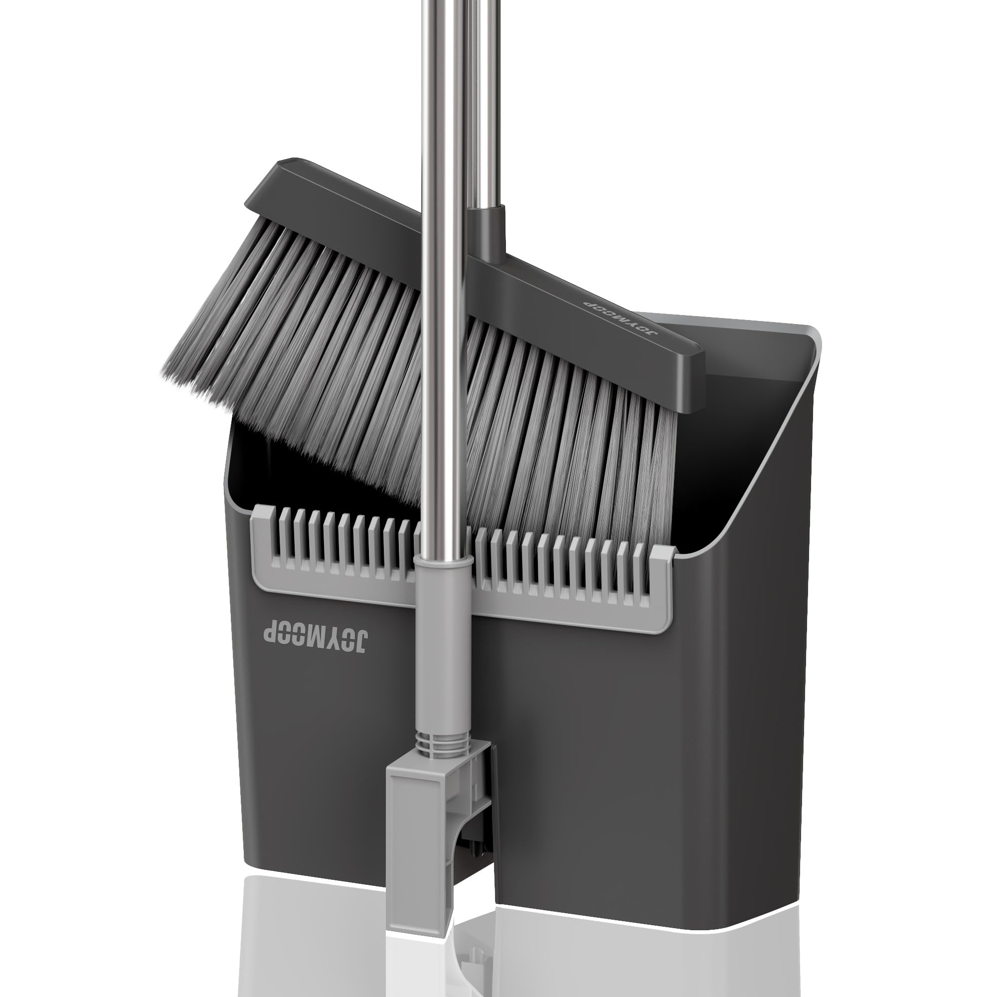 Black Broom and Dustpan Set