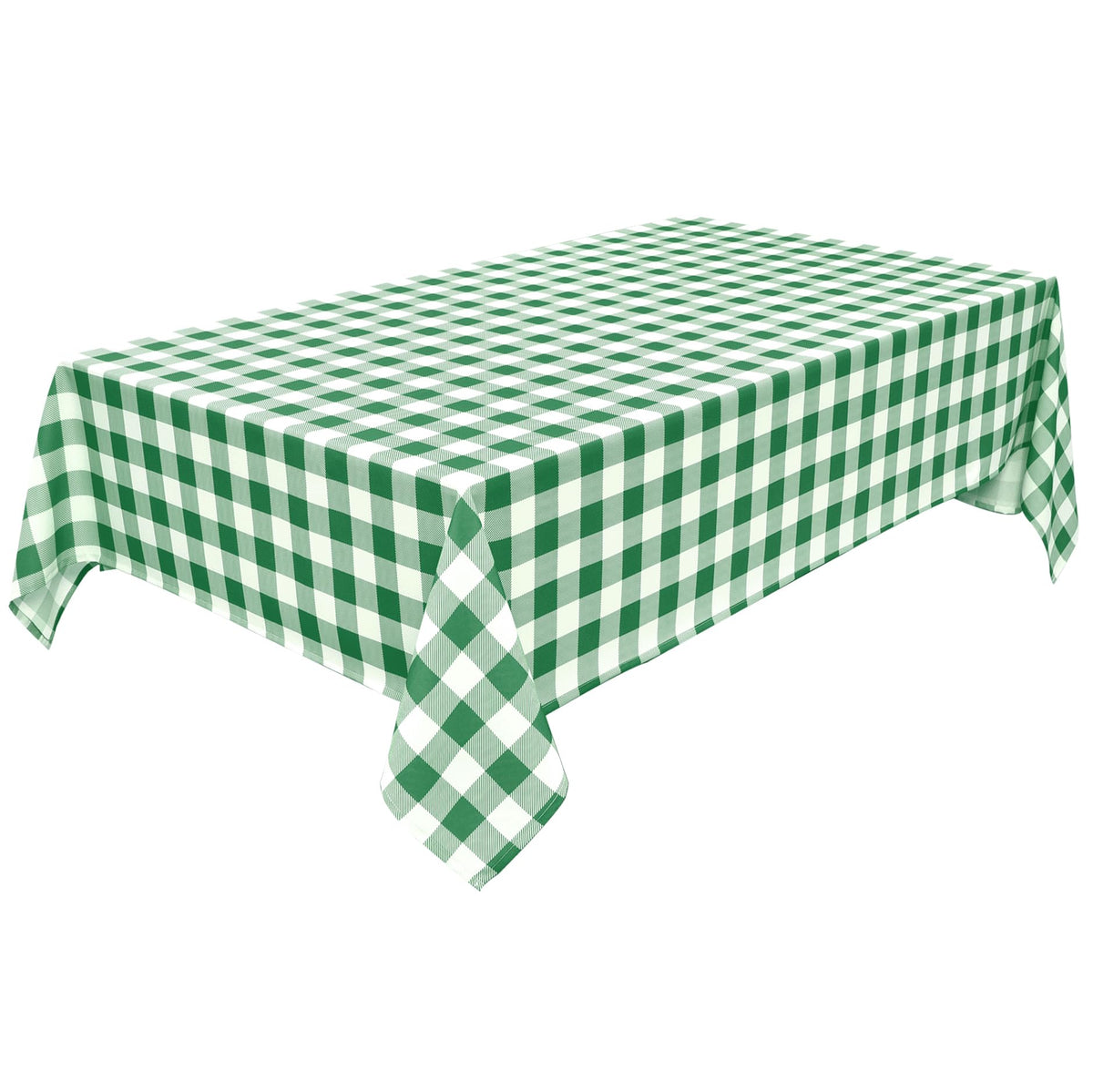 Classic Gingham Plaid Tablecloth Fabric