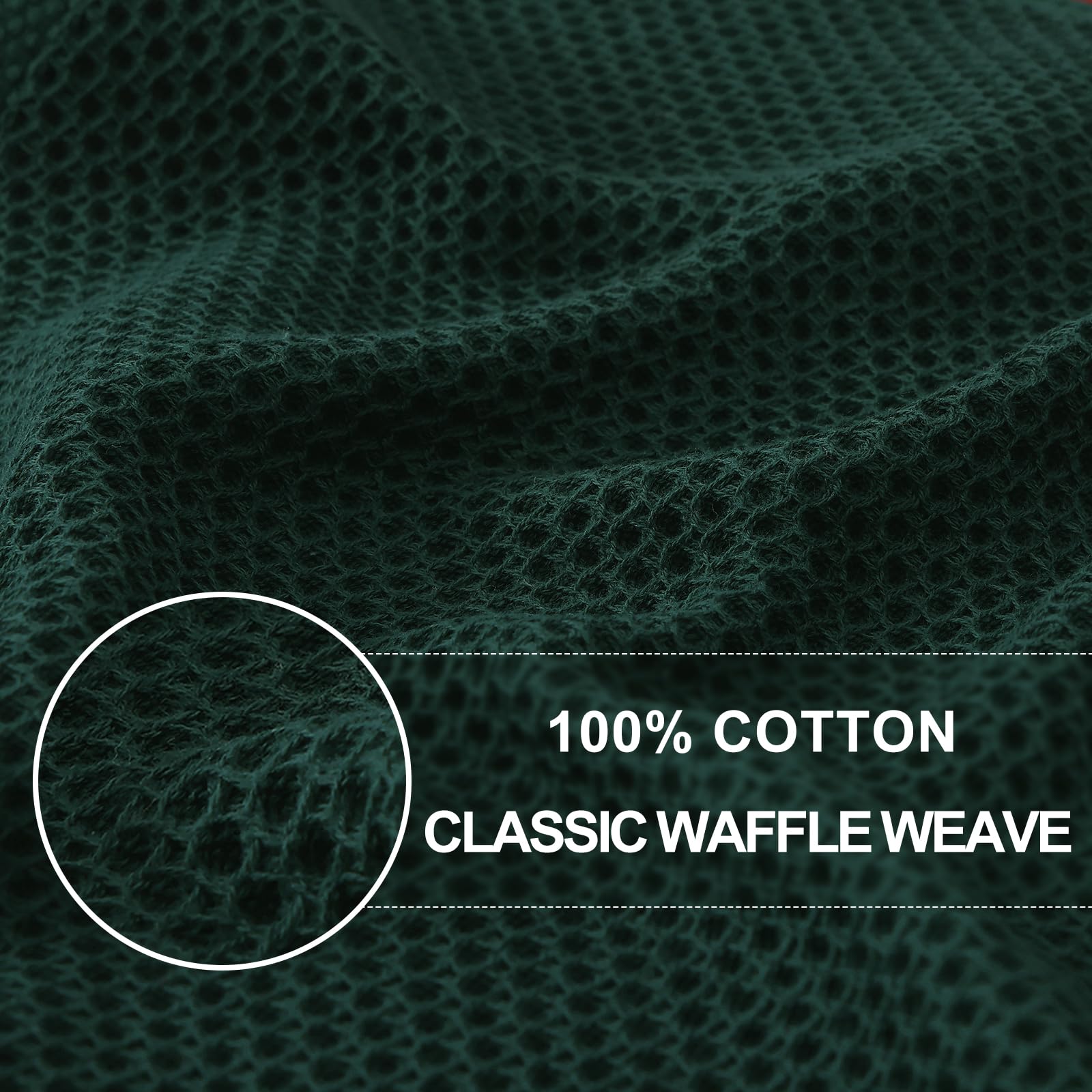 100% Cotton Waffle Weave Kitchen Dish Towels 12 (12 Count)