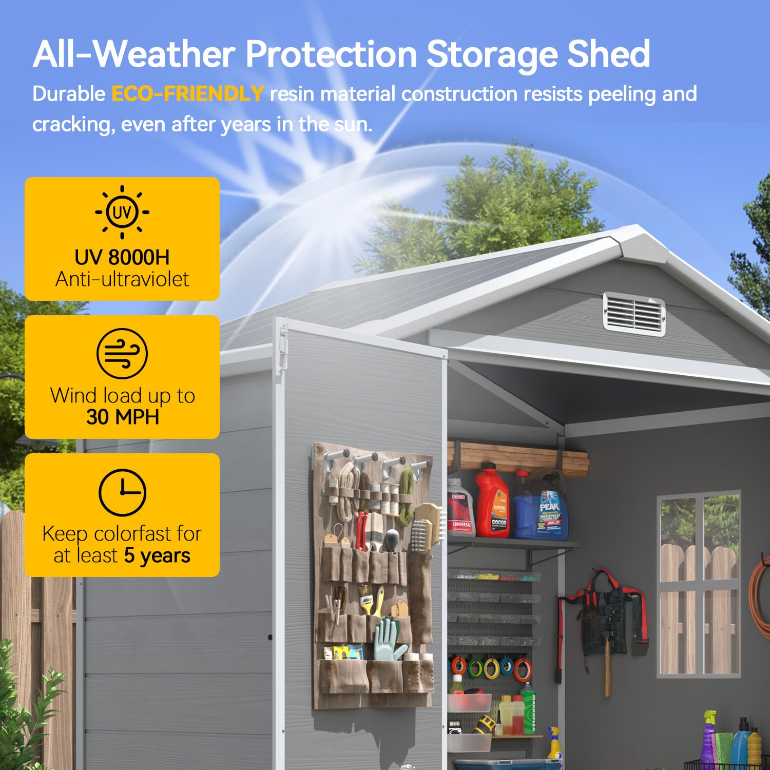 6x4 FT Outdoor Storage Shed