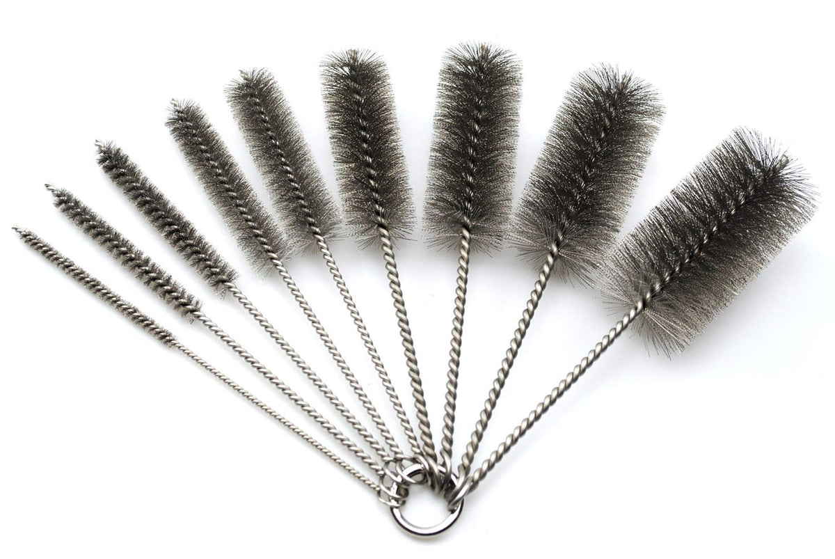 Pipe Cleaning Brush Set Stainless Steel Bristles